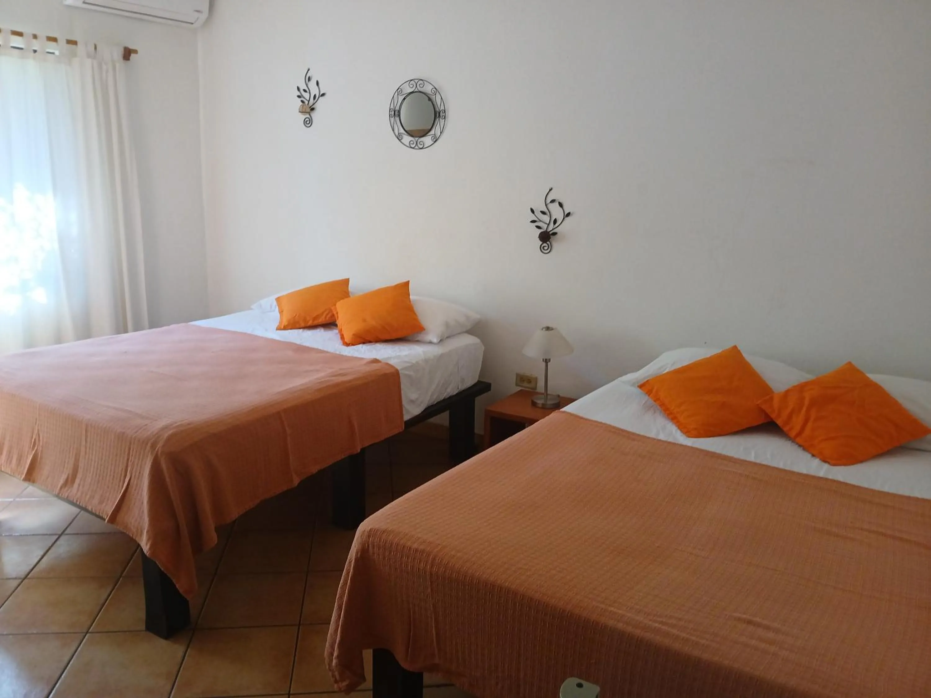 Bed in Hotel Laguna del Cocodrilo