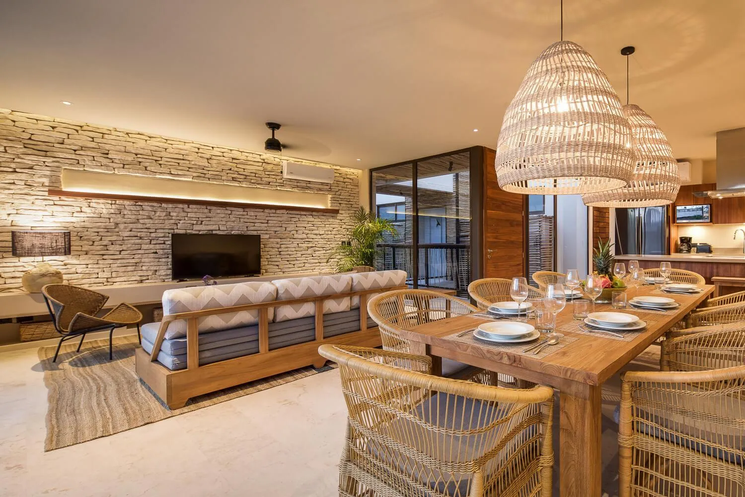 Patio in Copal Tulum Hotel