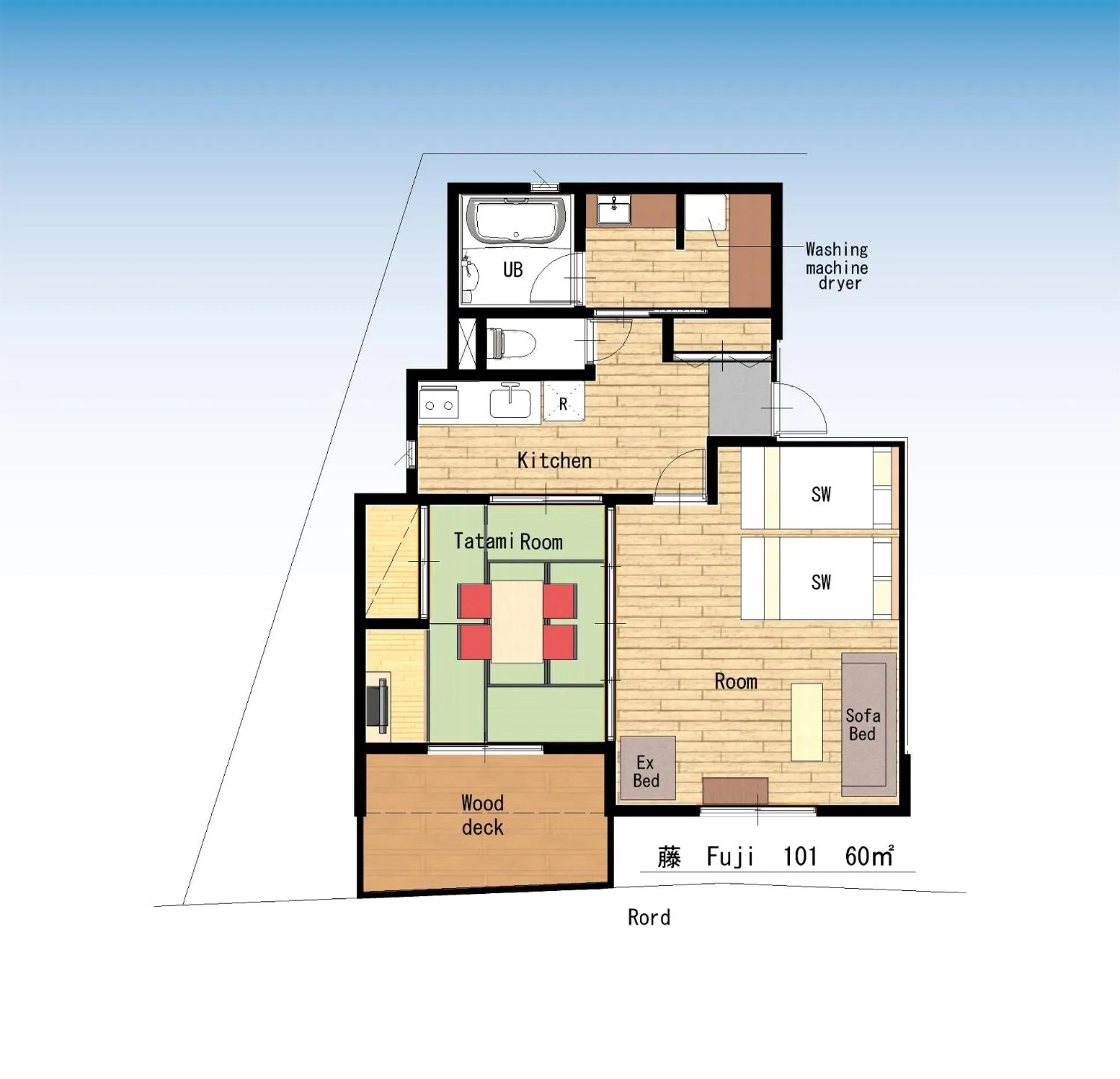 Floor plan in YADOYA Uguisu