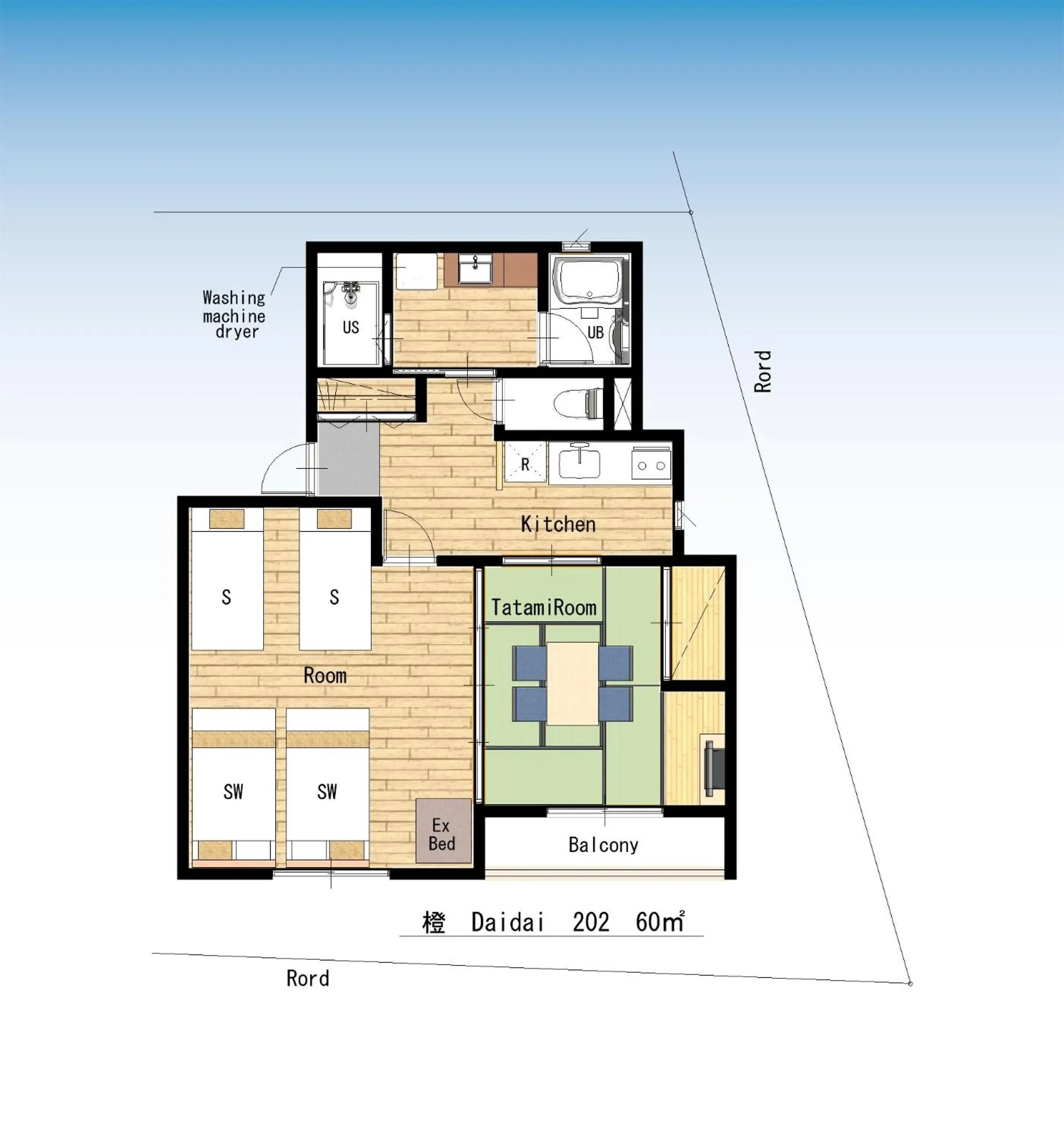 Floor plan in YADOYA Uguisu