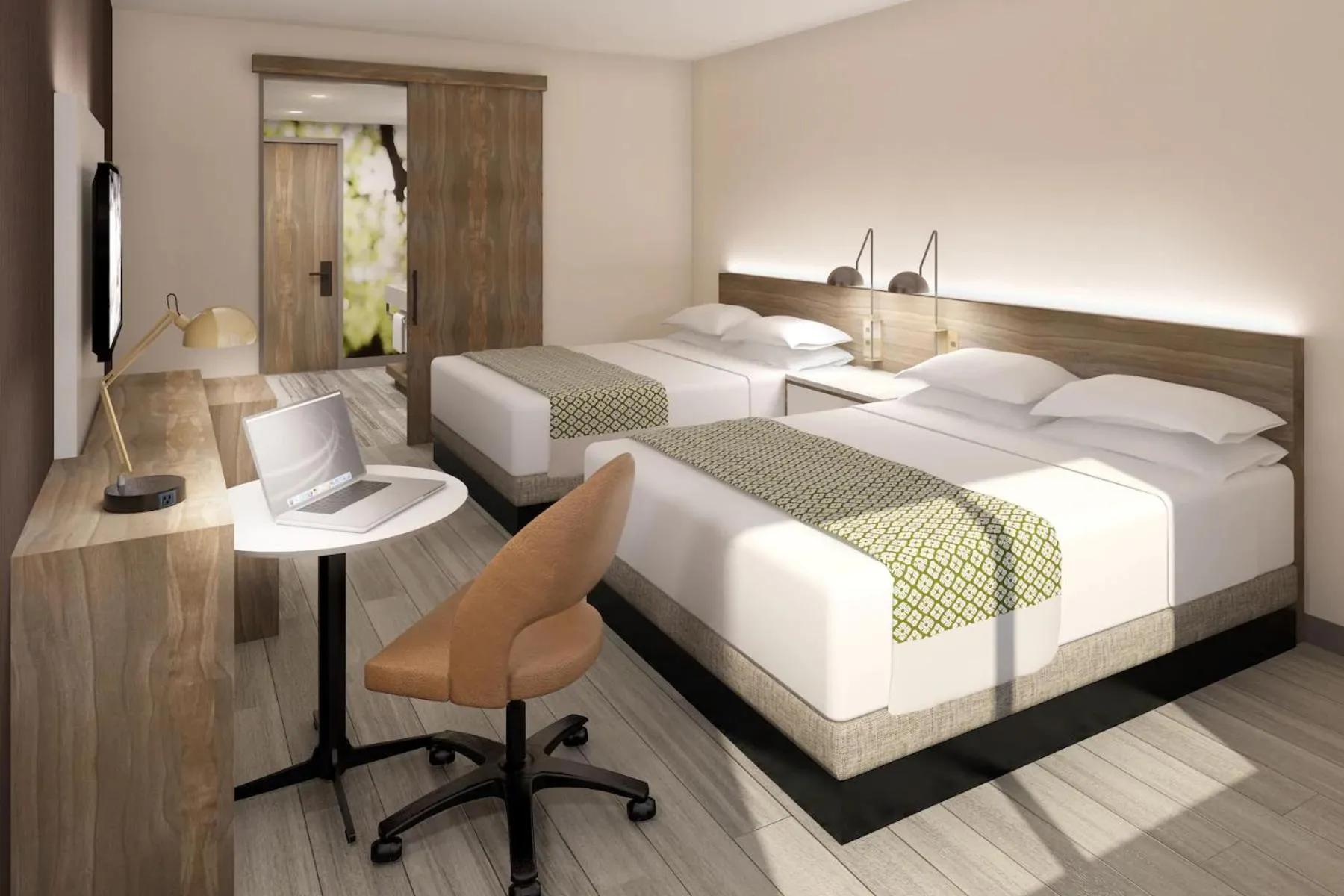 Photo of the whole room, Bed in Wyndham Garden Sacramento Airport Natomas