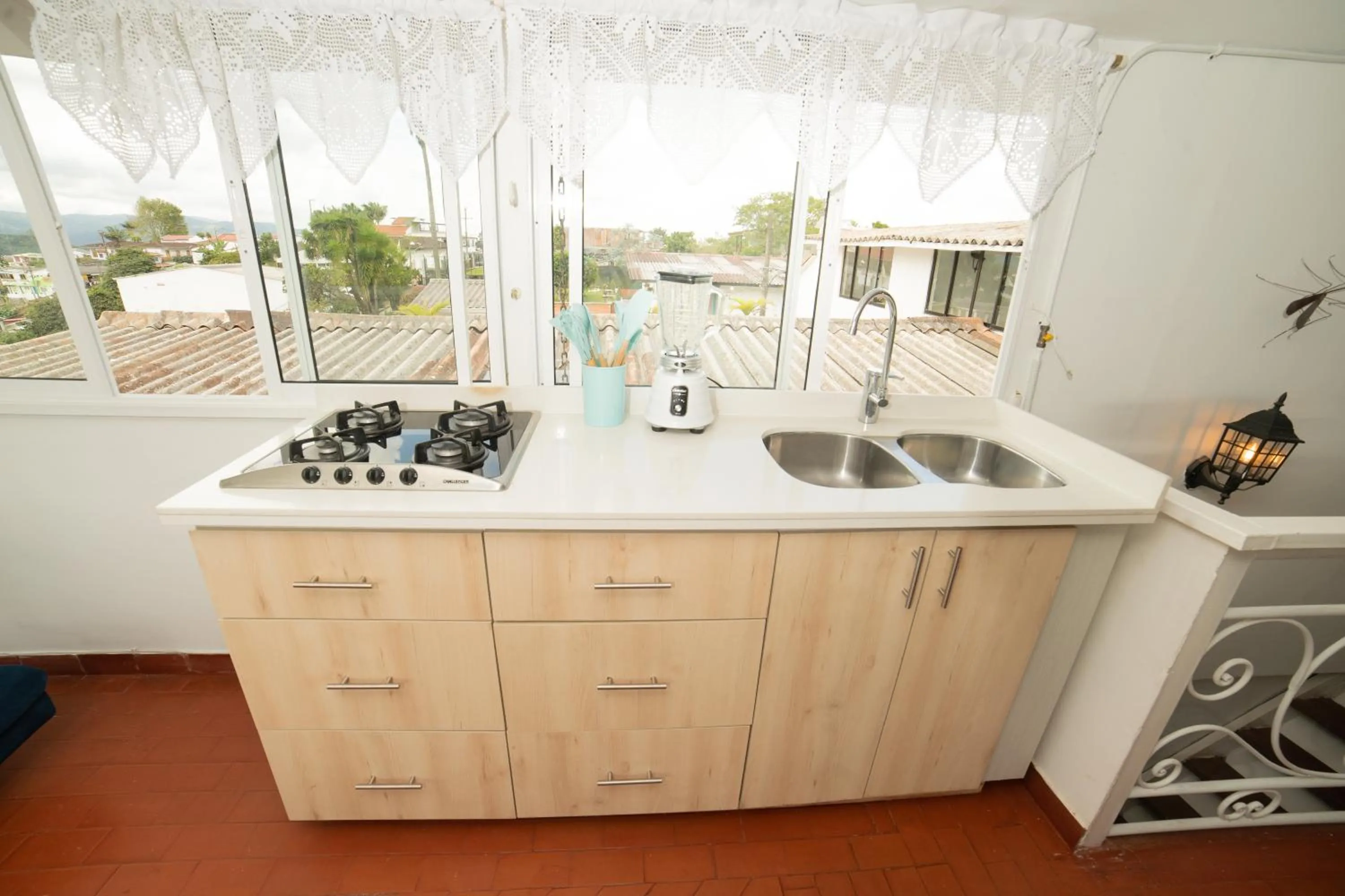 Kitchen or kitchenette in Posada del Angel