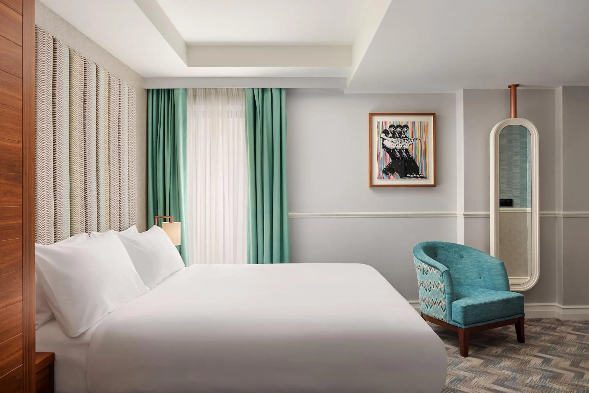 Bedroom, Bed in NYX Hotel Dublin Christchurch