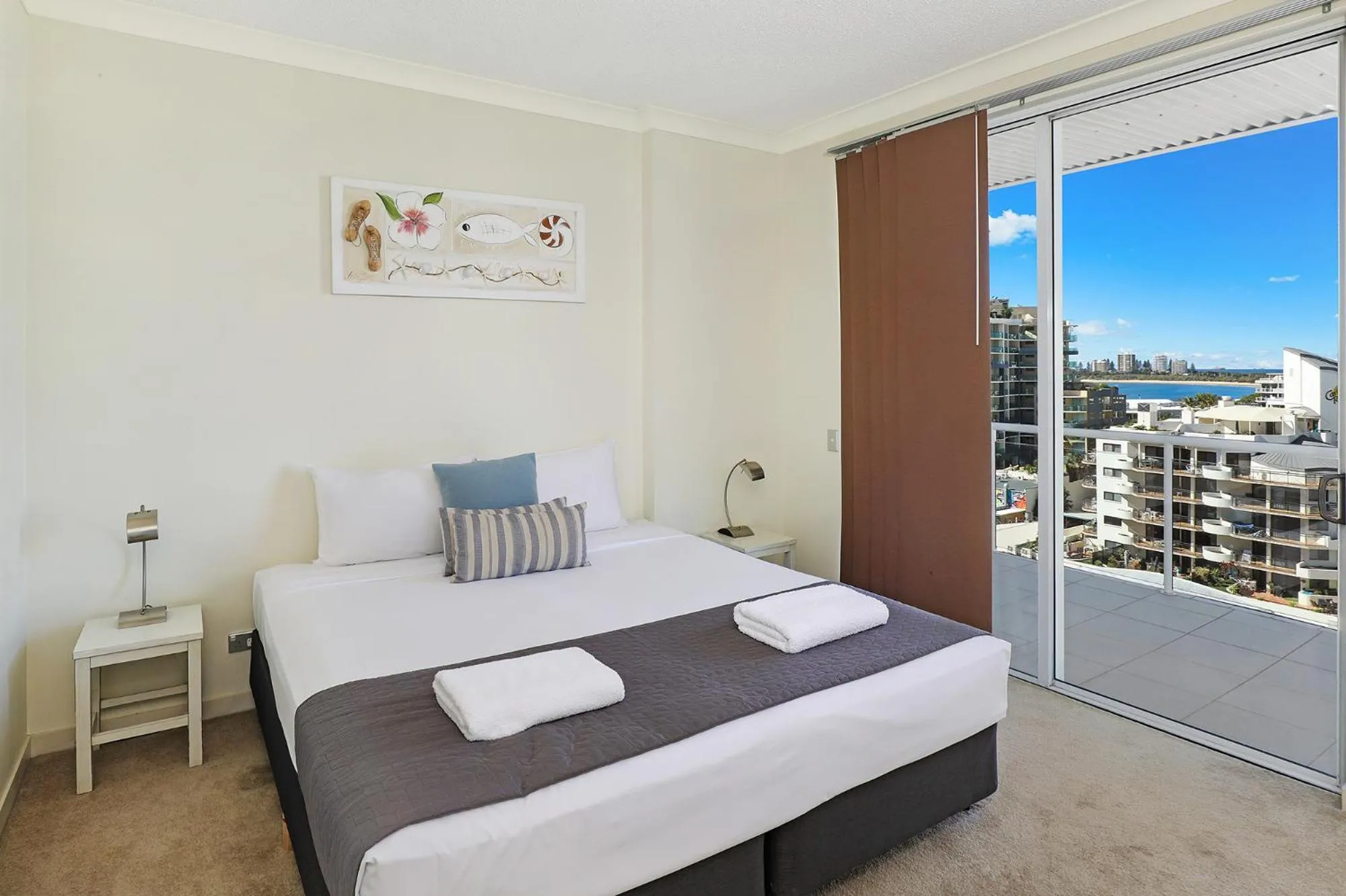 Bedroom, Bed in Pandanus Mooloolaba