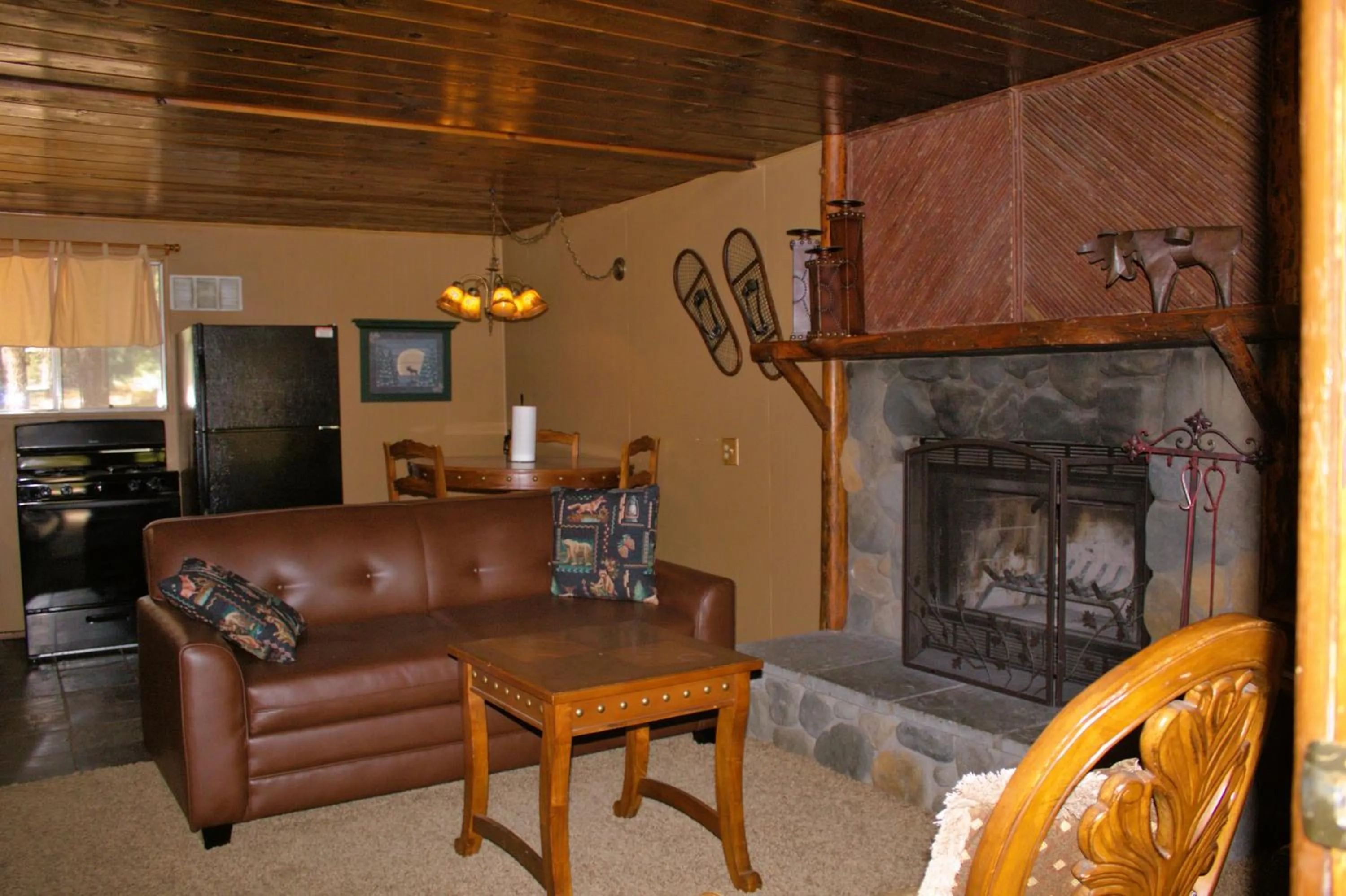 Living room in Goldmine Lodge