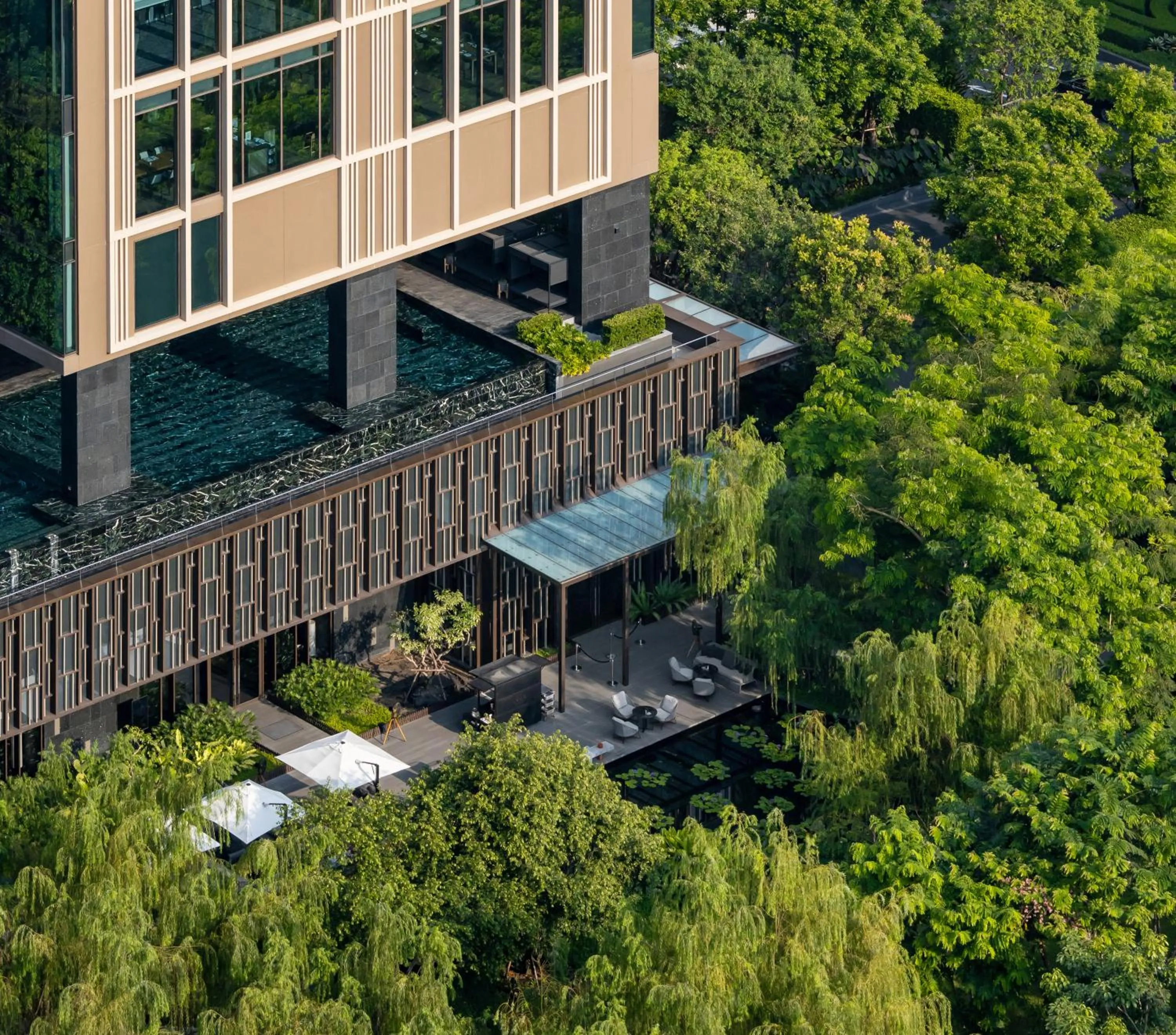 Pool view in Kimpton Maa-Lai Bangkok by IHG