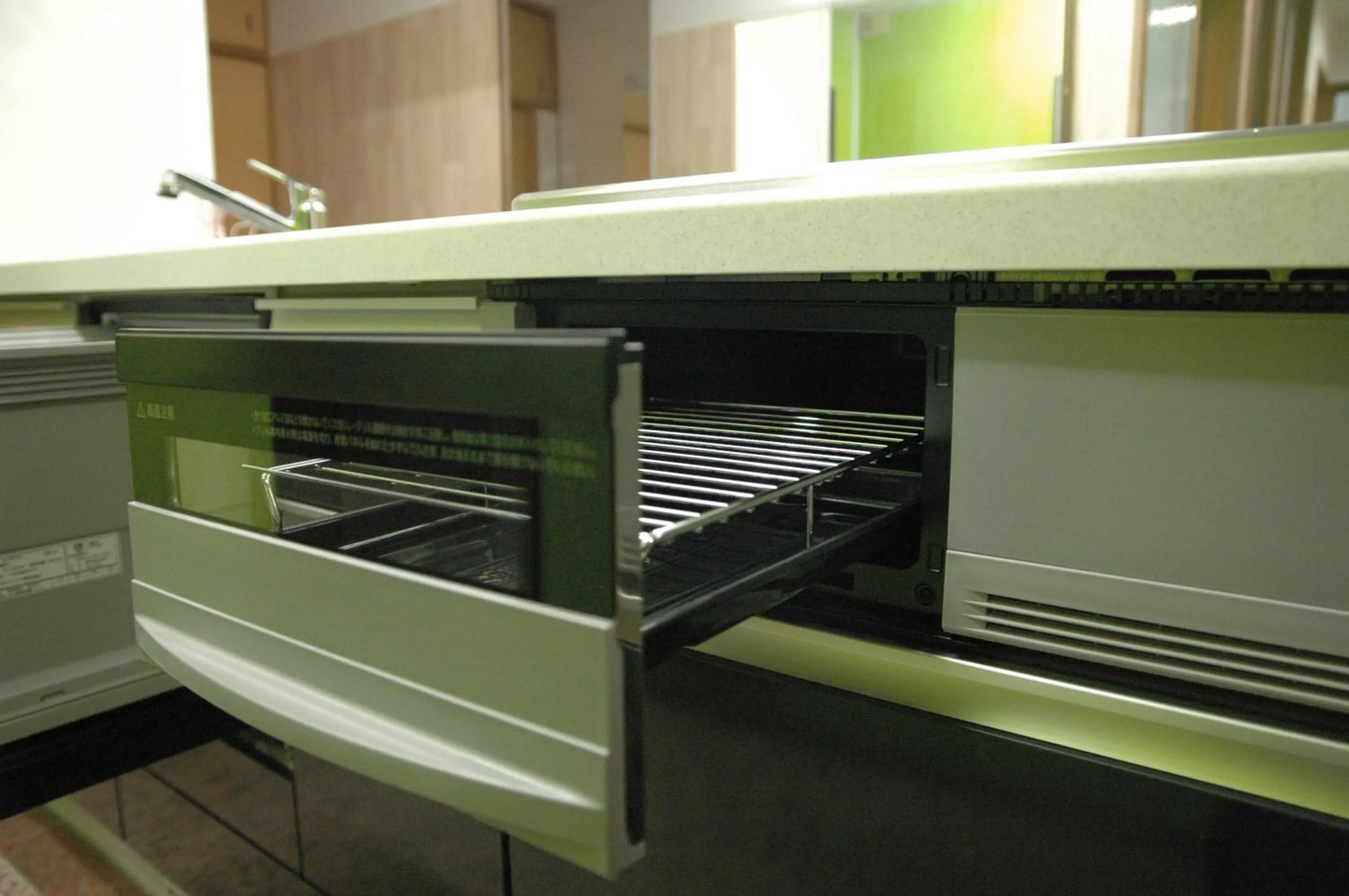 Communal kitchen in Kamikatsura House