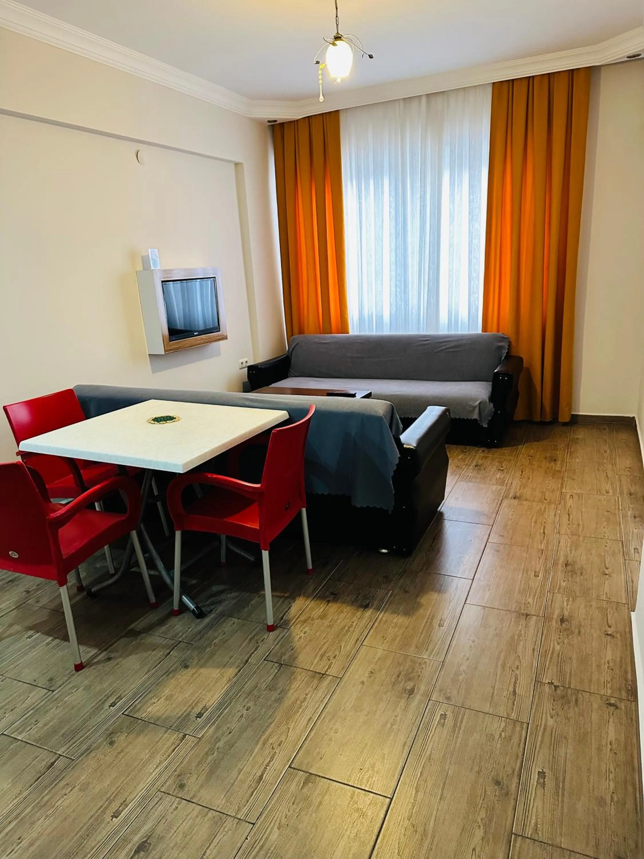 TV and multimedia, Bed in Alanya Queen Apart Otel