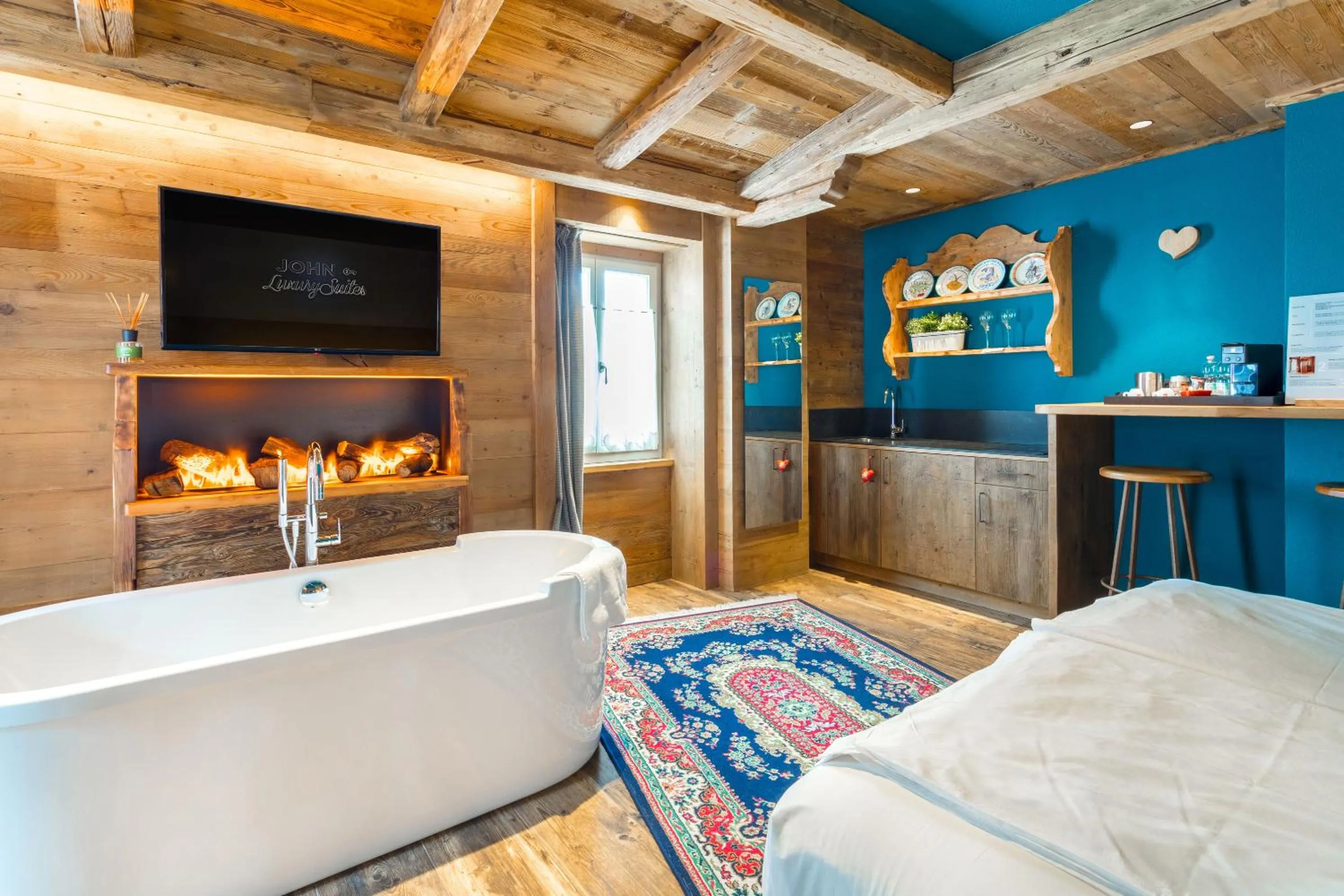 Bed in John Luxury Suites