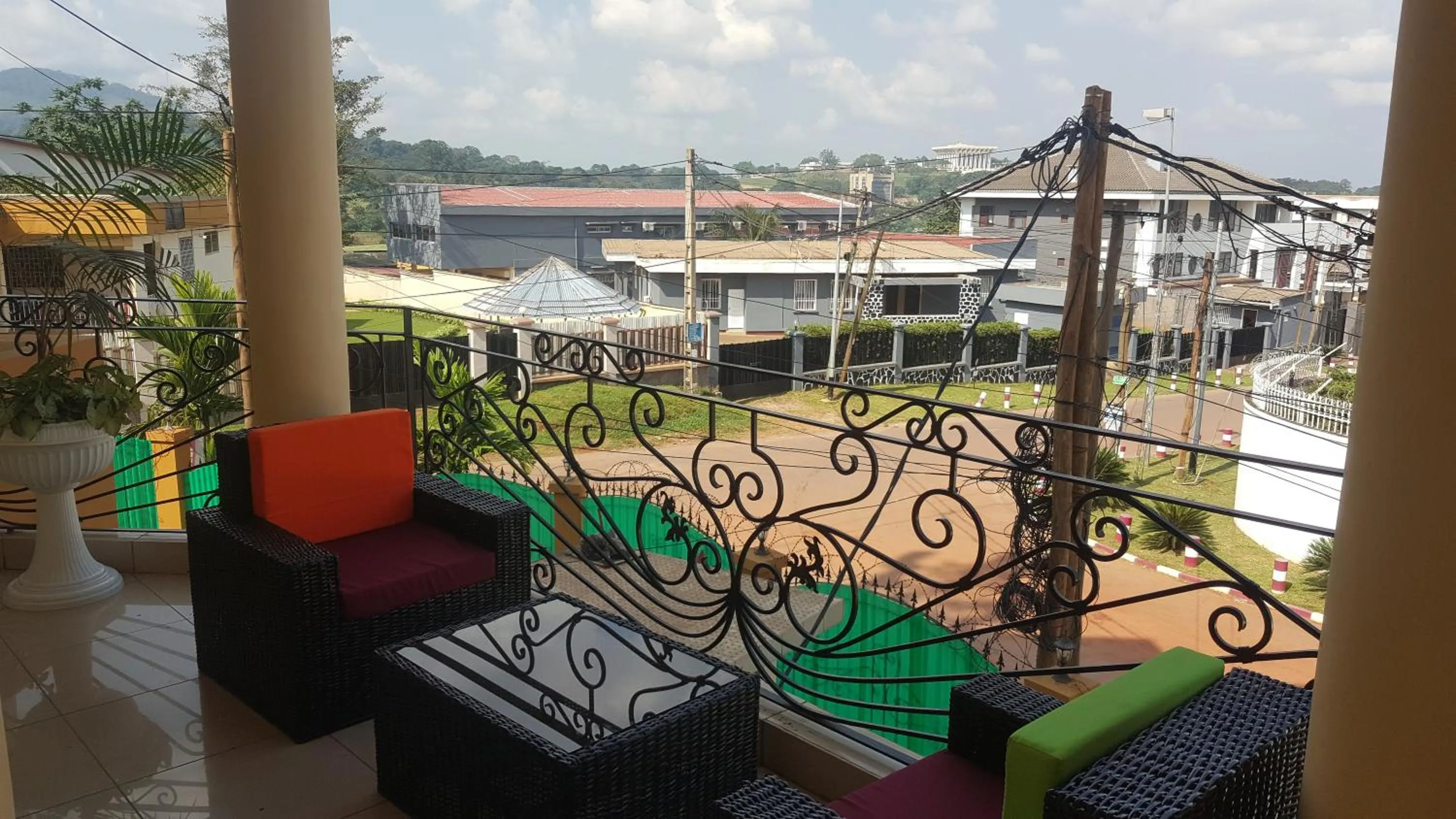 Balcony/Terrace in Résidences hôtelières Micheline et Emile BASTOS