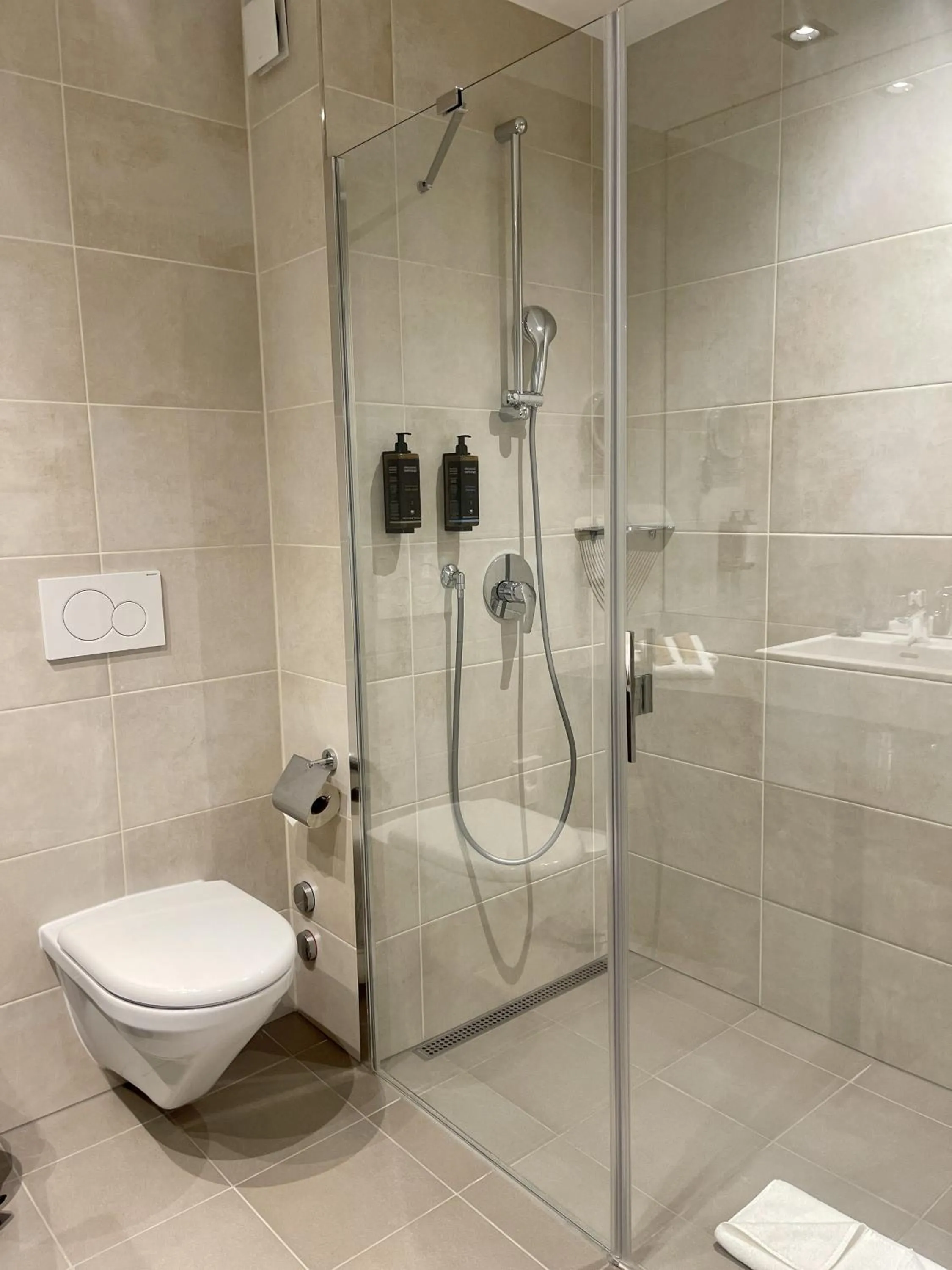 Shower in Mercure Geneva Airport