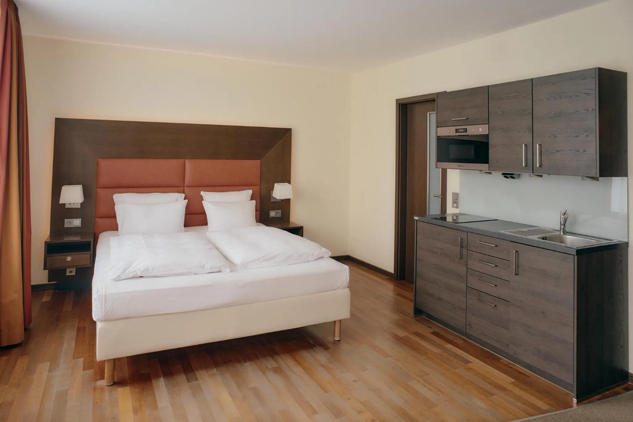 Bed in Aparthotel Treudelberg Hamburg