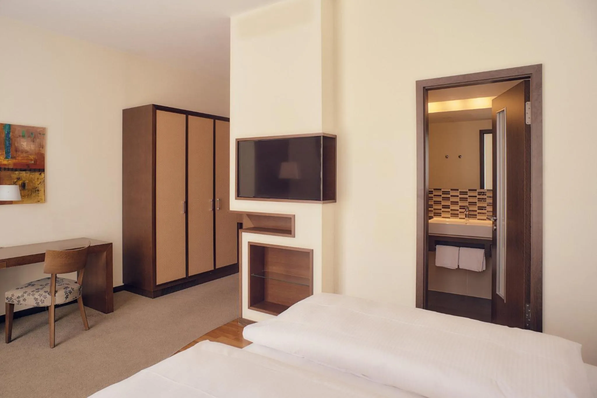 Bedroom, Bed in Aparthotel Treudelberg Hamburg