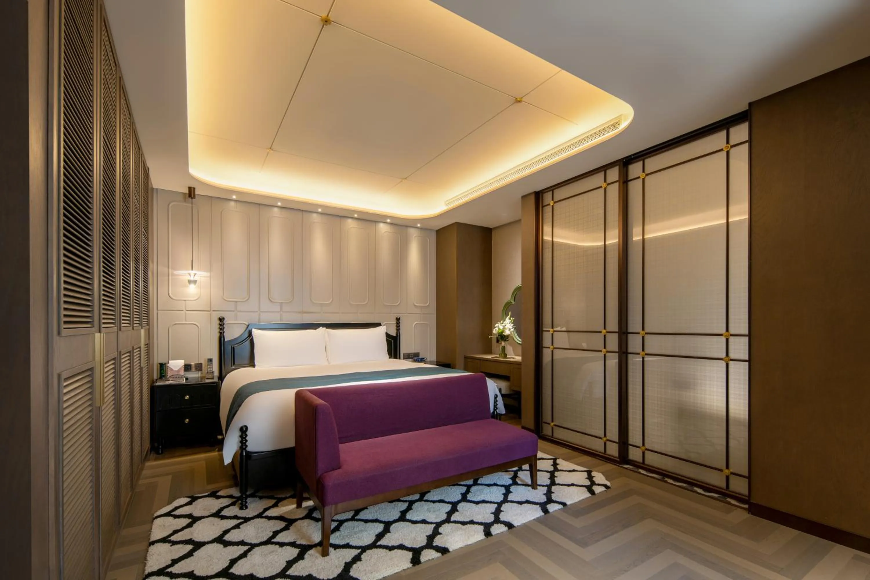 Bed in Xiamen Lujiang Harbourview Hotel