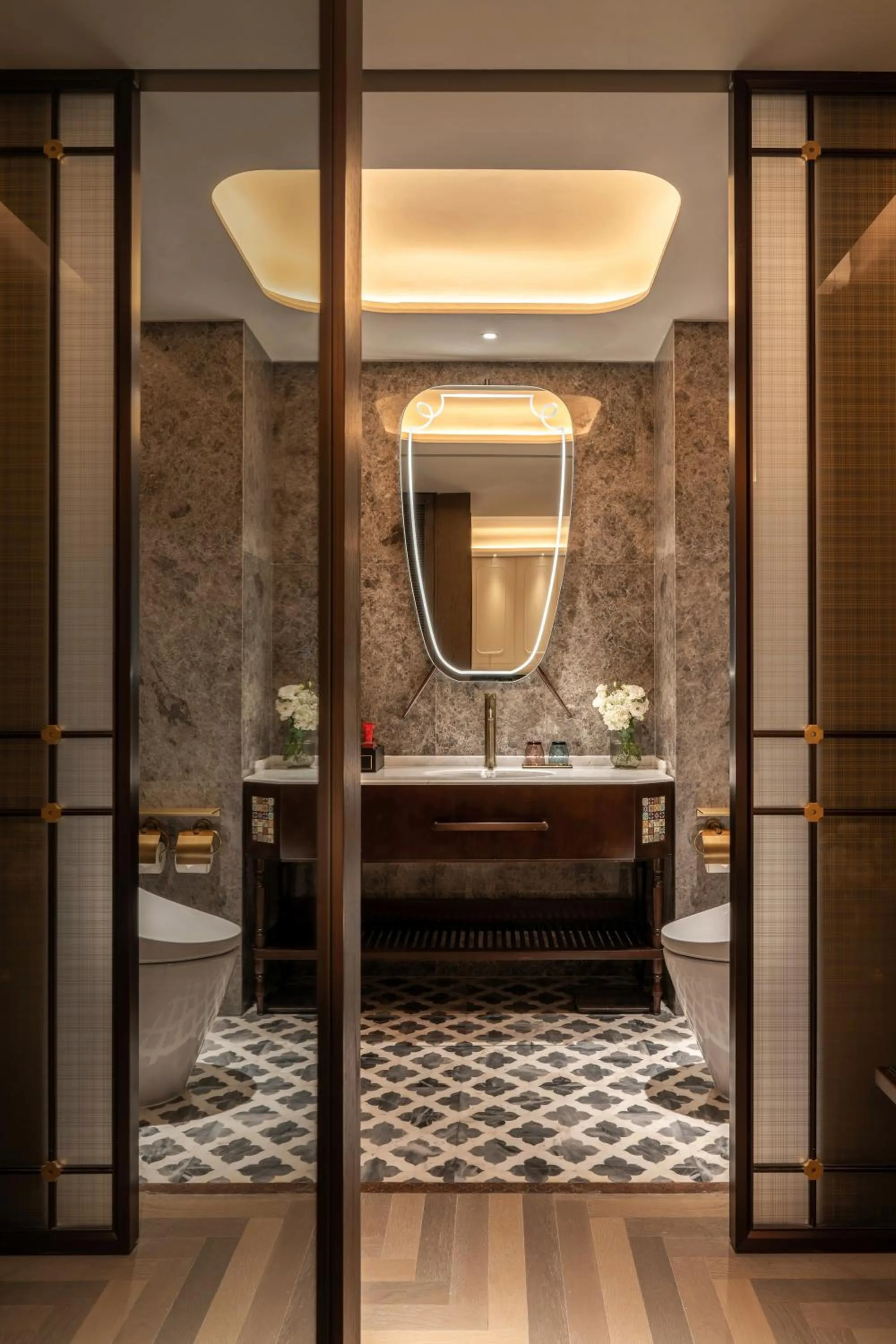 Bathroom in Xiamen Lujiang Harbourview Hotel