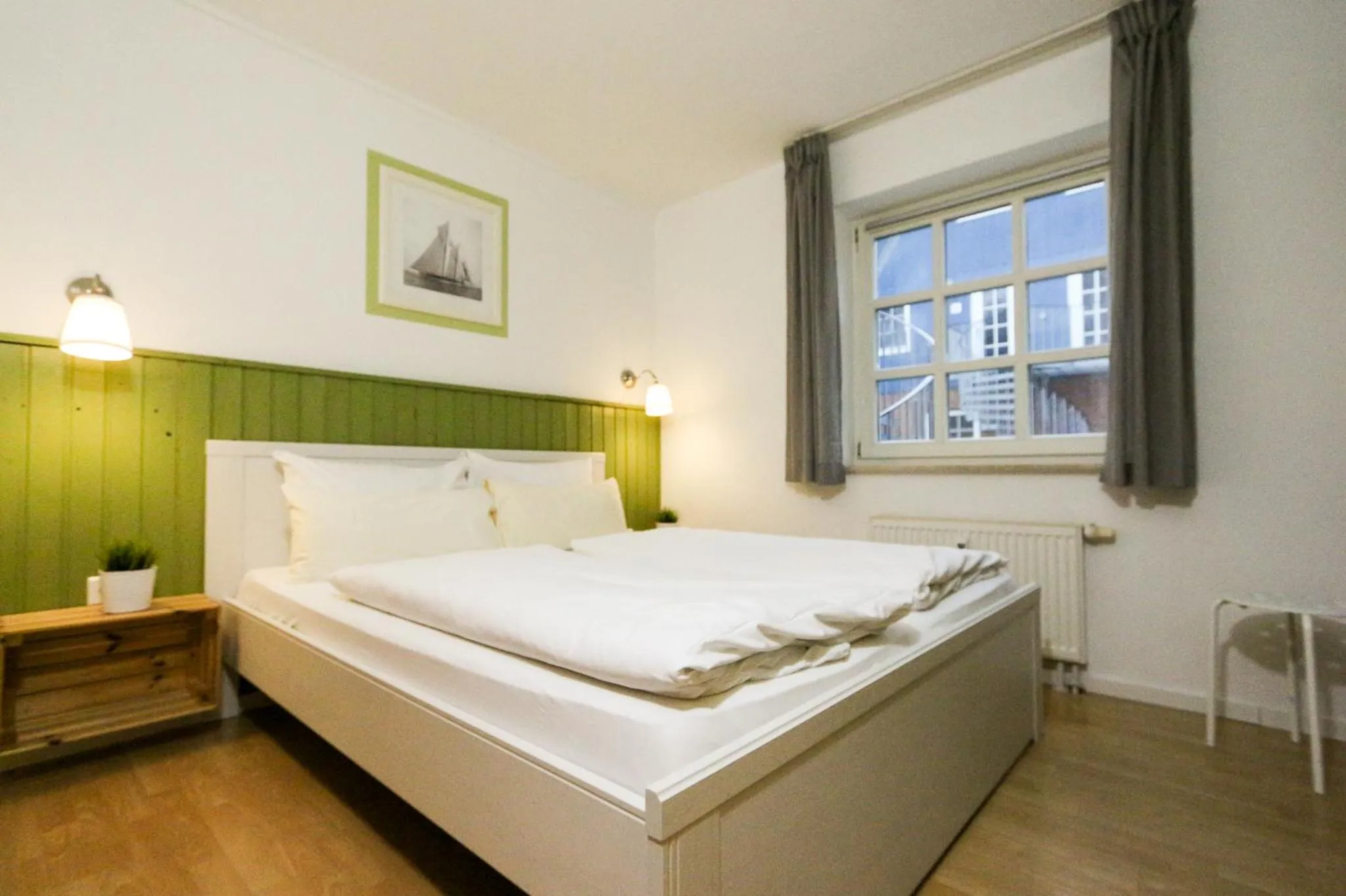 Bed in Captain Pahlen Ferienanlage