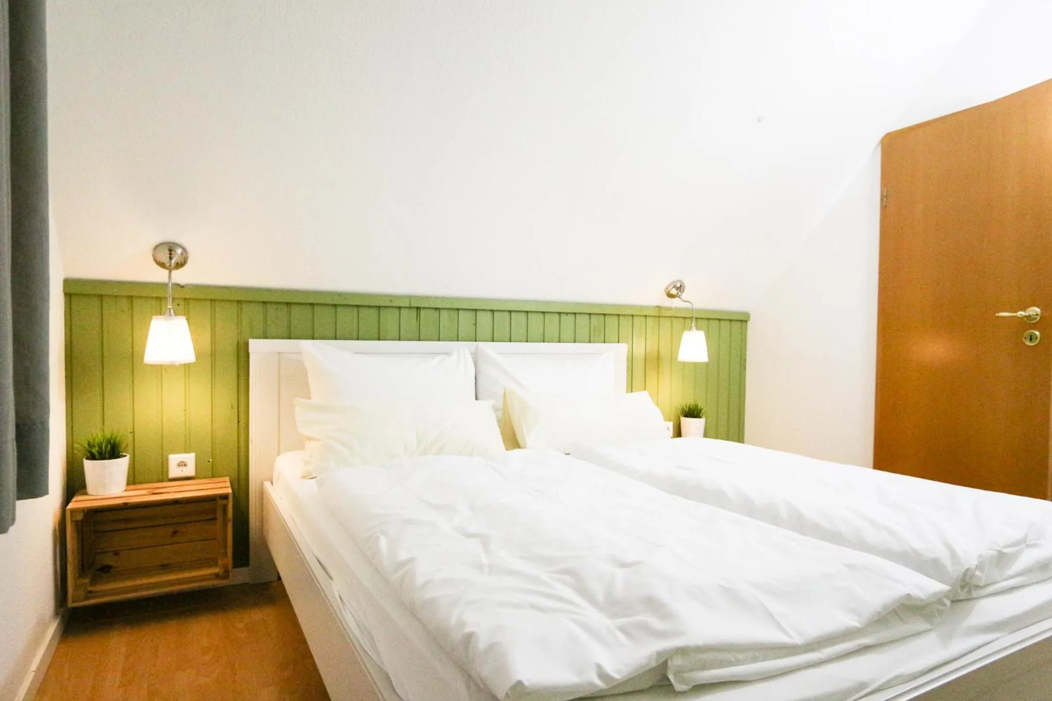 Bed in Captain Pahlen Ferienanlage