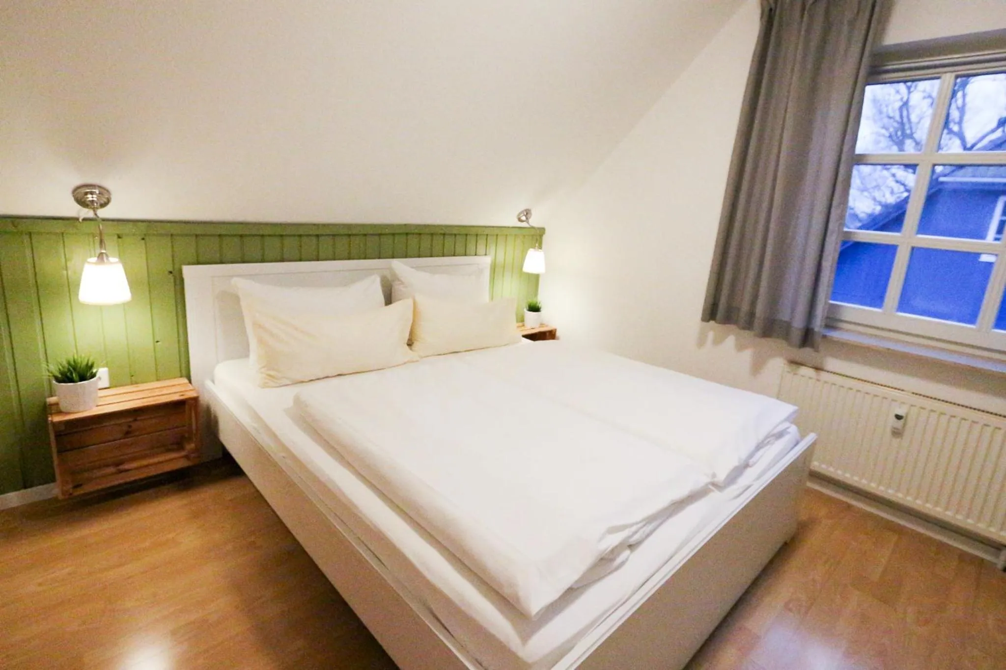 Bed in Captain Pahlen Ferienanlage