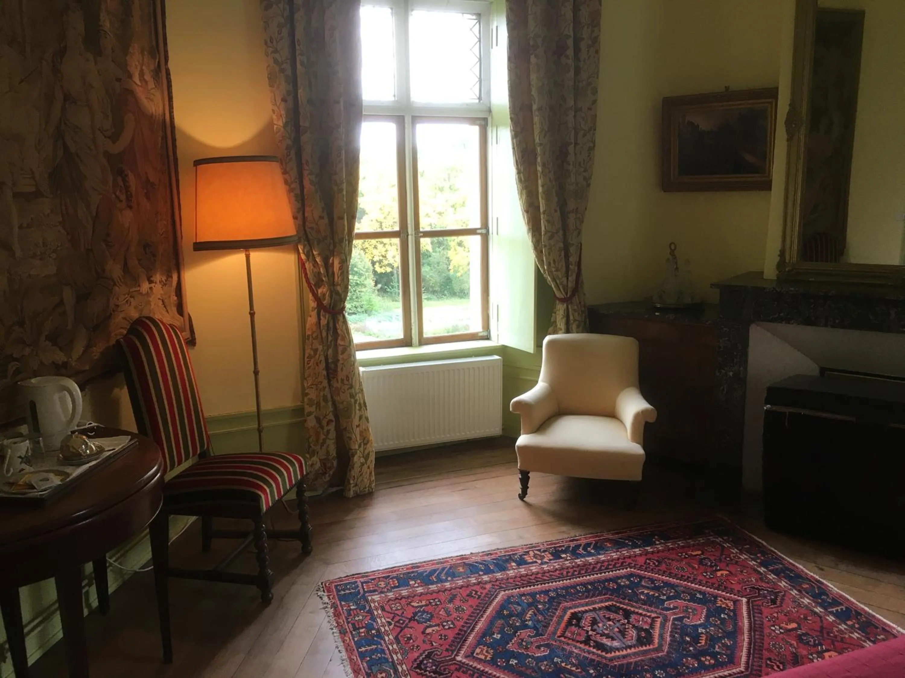Seating area in Château de Villers-Châtel