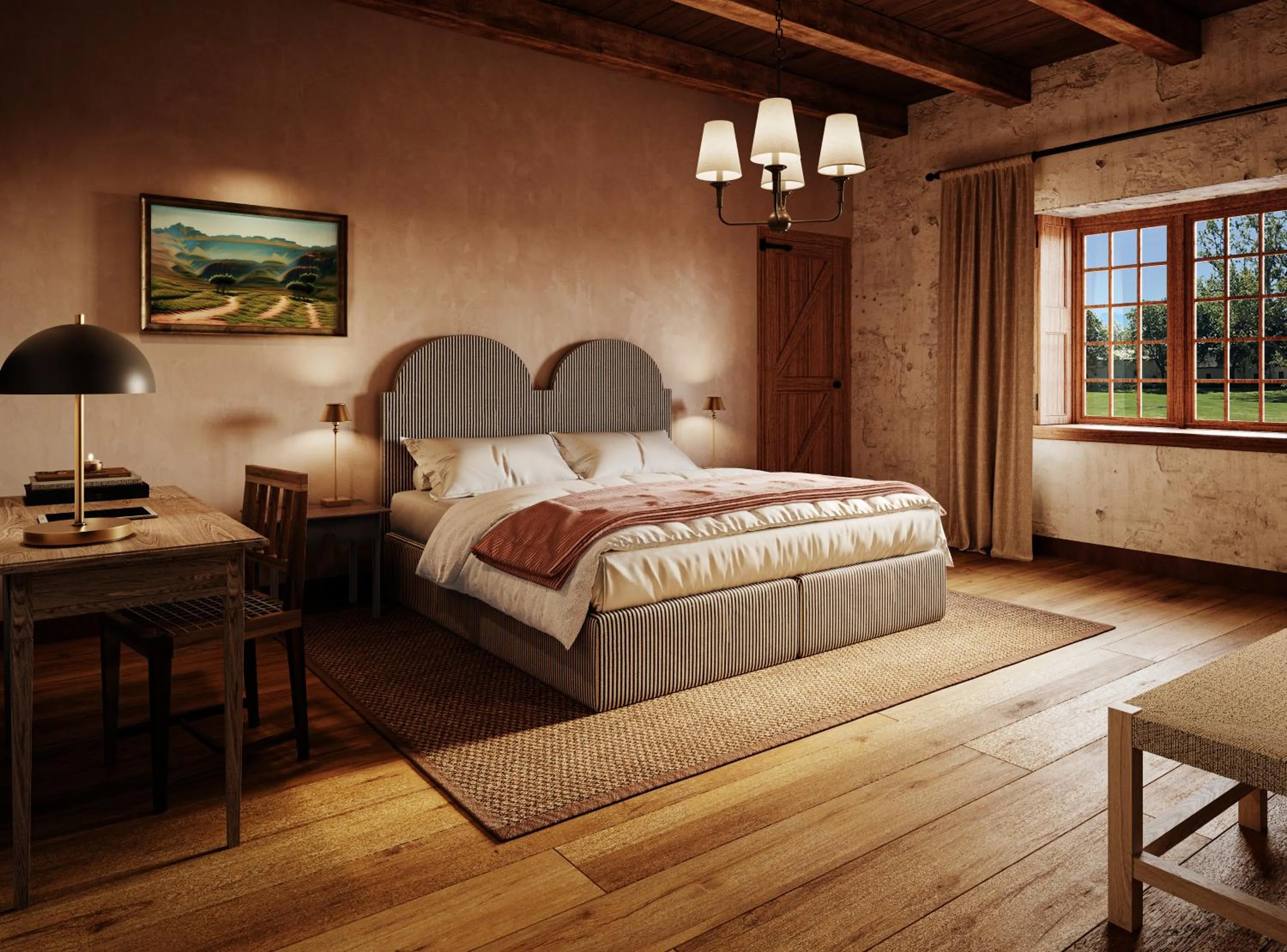 Bed in Blaauwklippen Manor by NEWMARK