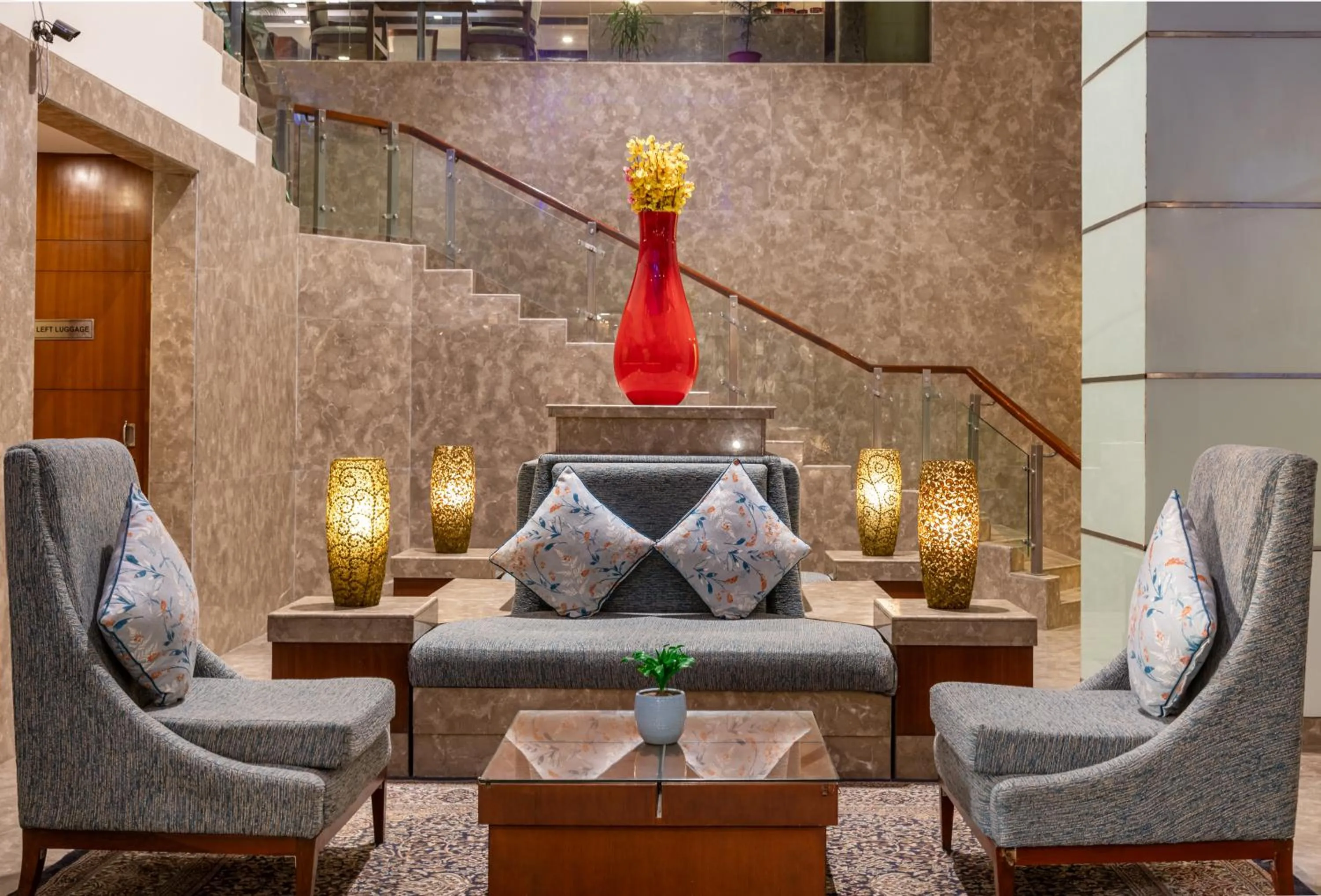 Seating area in Lords Plaza Jaipur