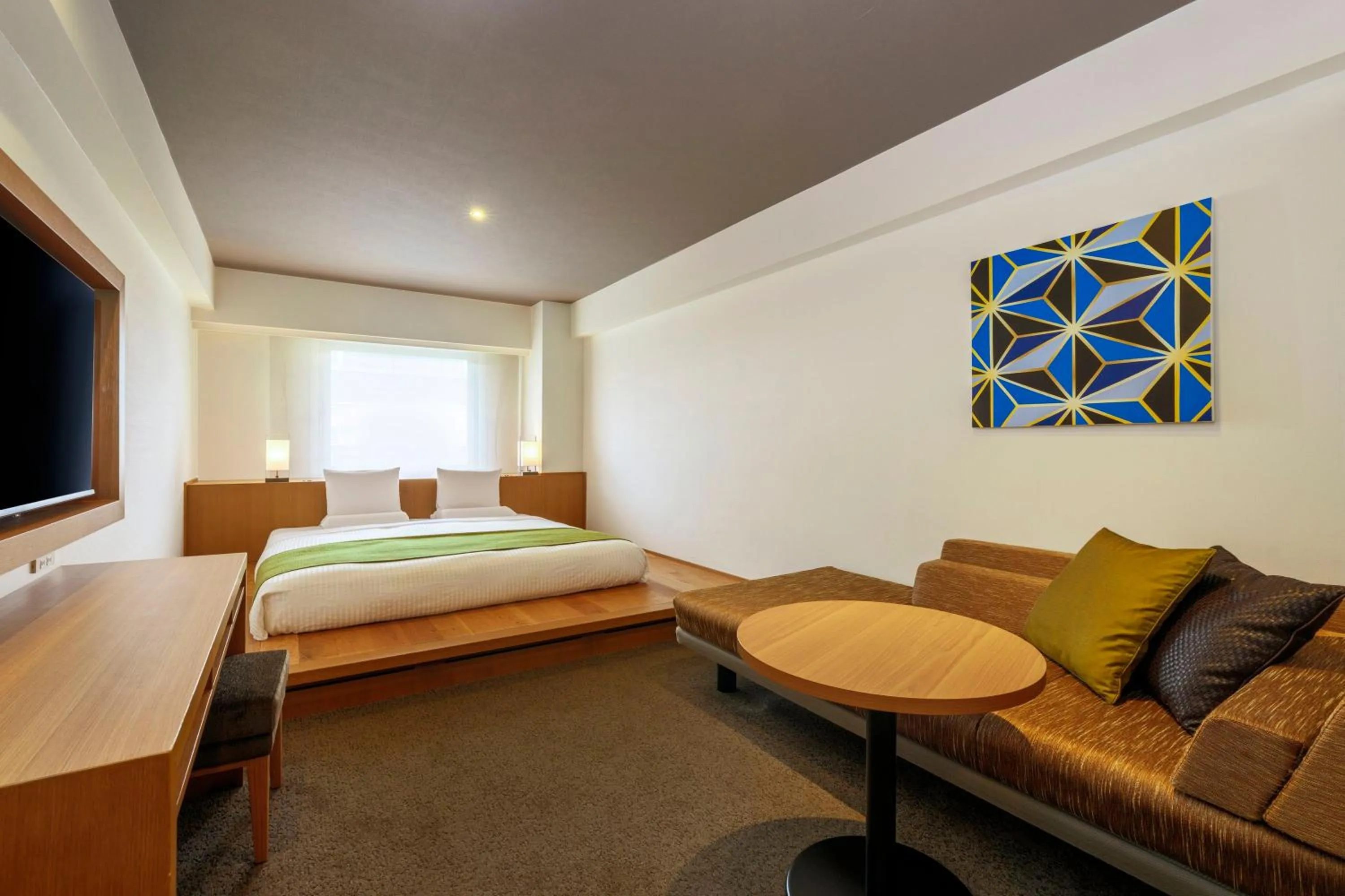 Photo of the whole room, Bed in Hotel Mystays Premier Hamamatsucho