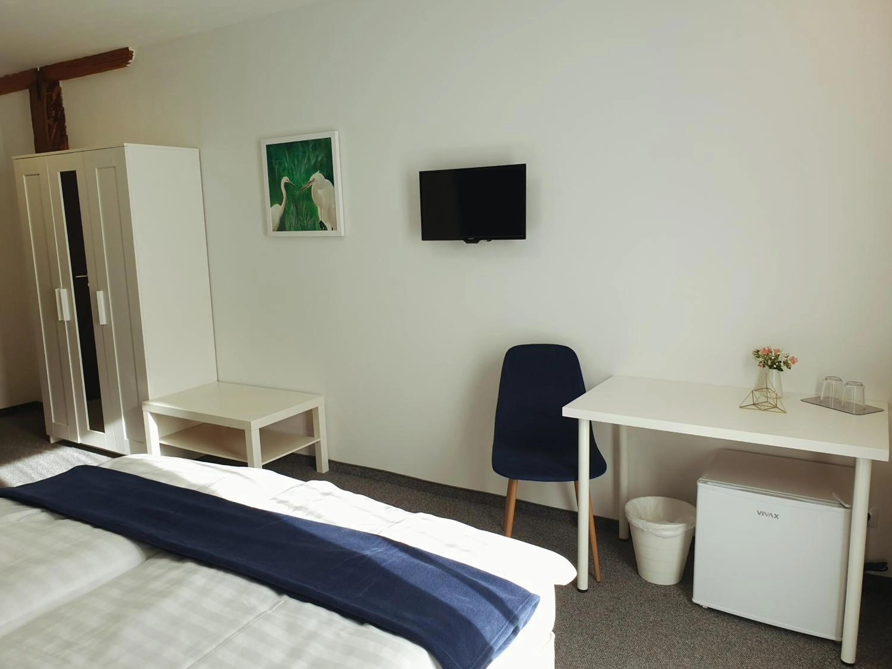 Seating area, Bed in Szitakötő Panzió