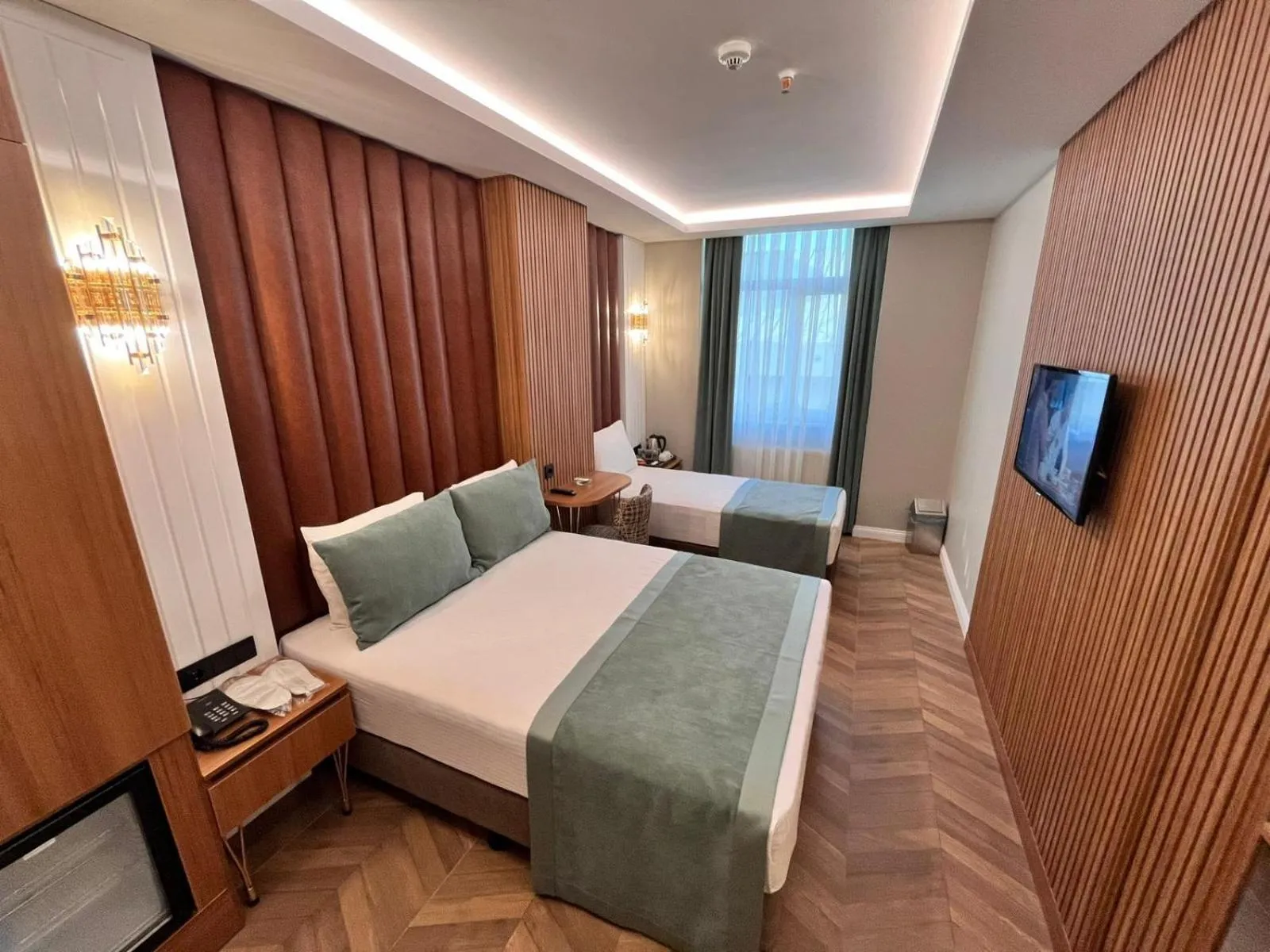 Bed in Gumus Palace Hotel