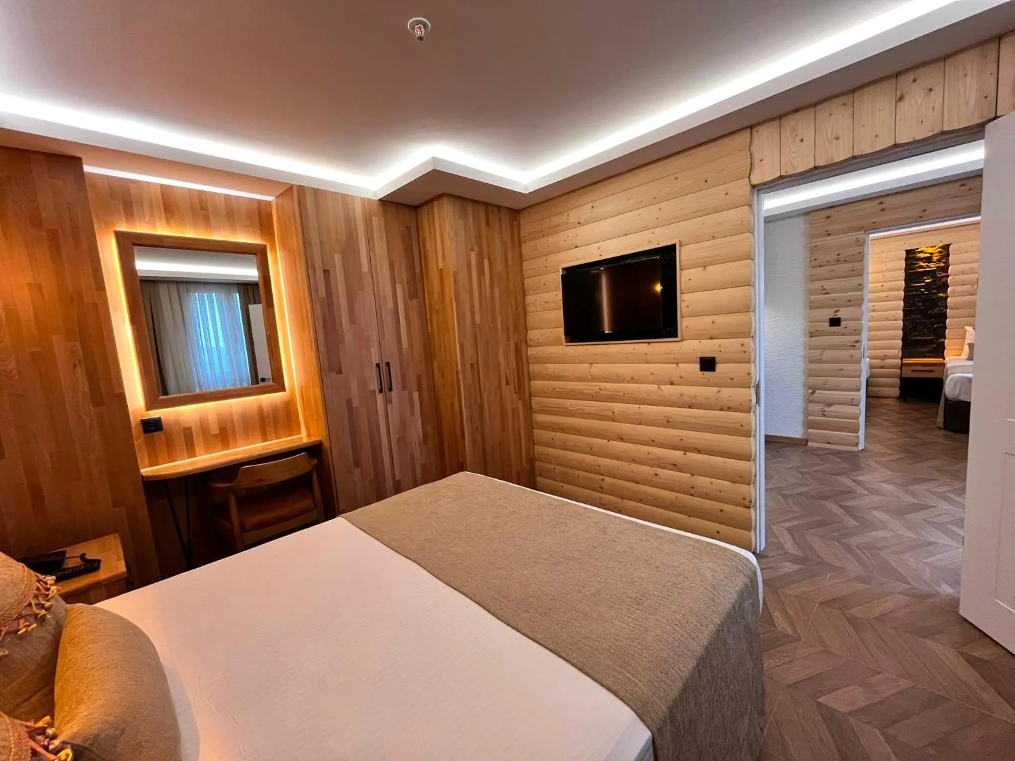 Bed in Gumus Palace Hotel