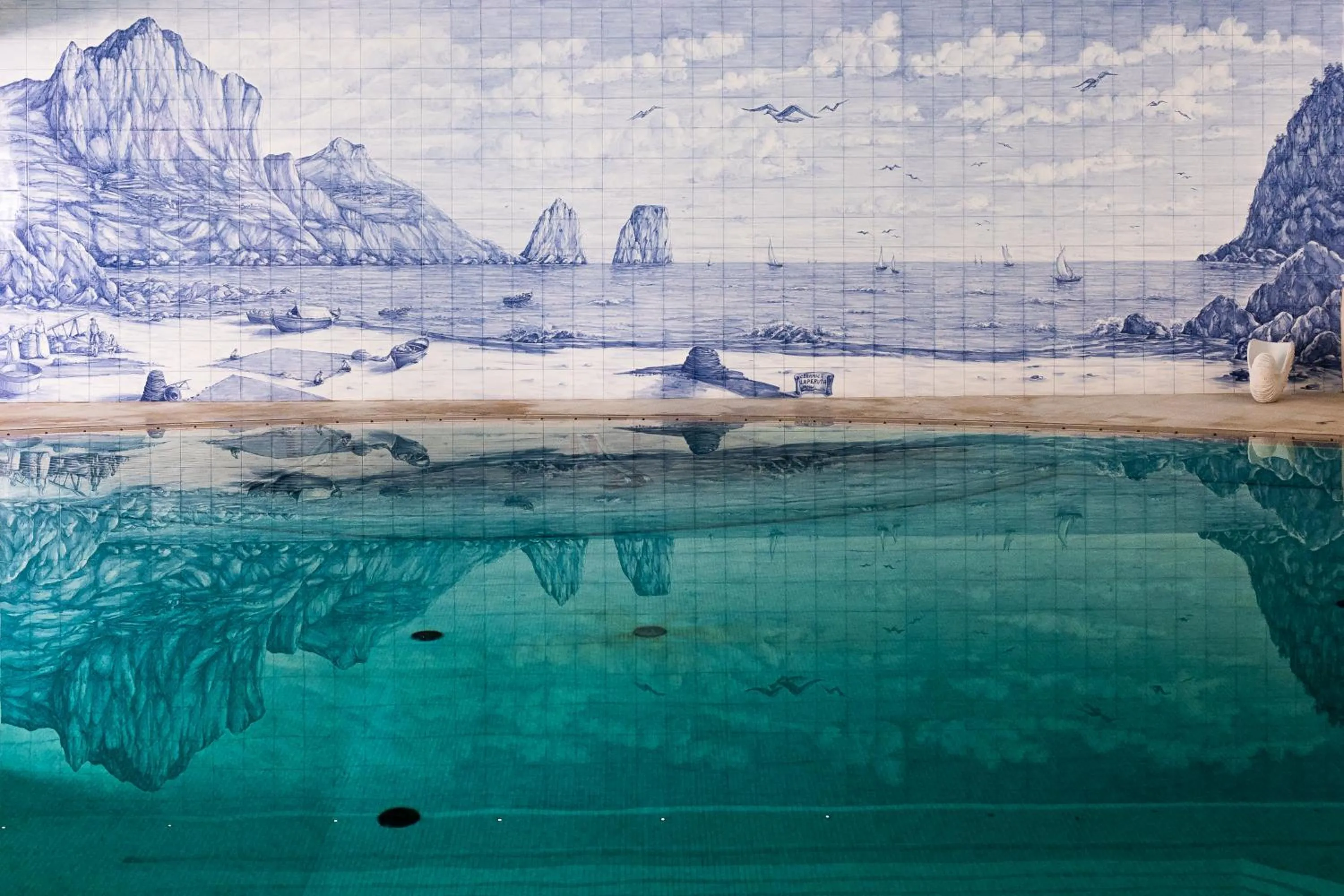 Pool view in Hotel Quisisana