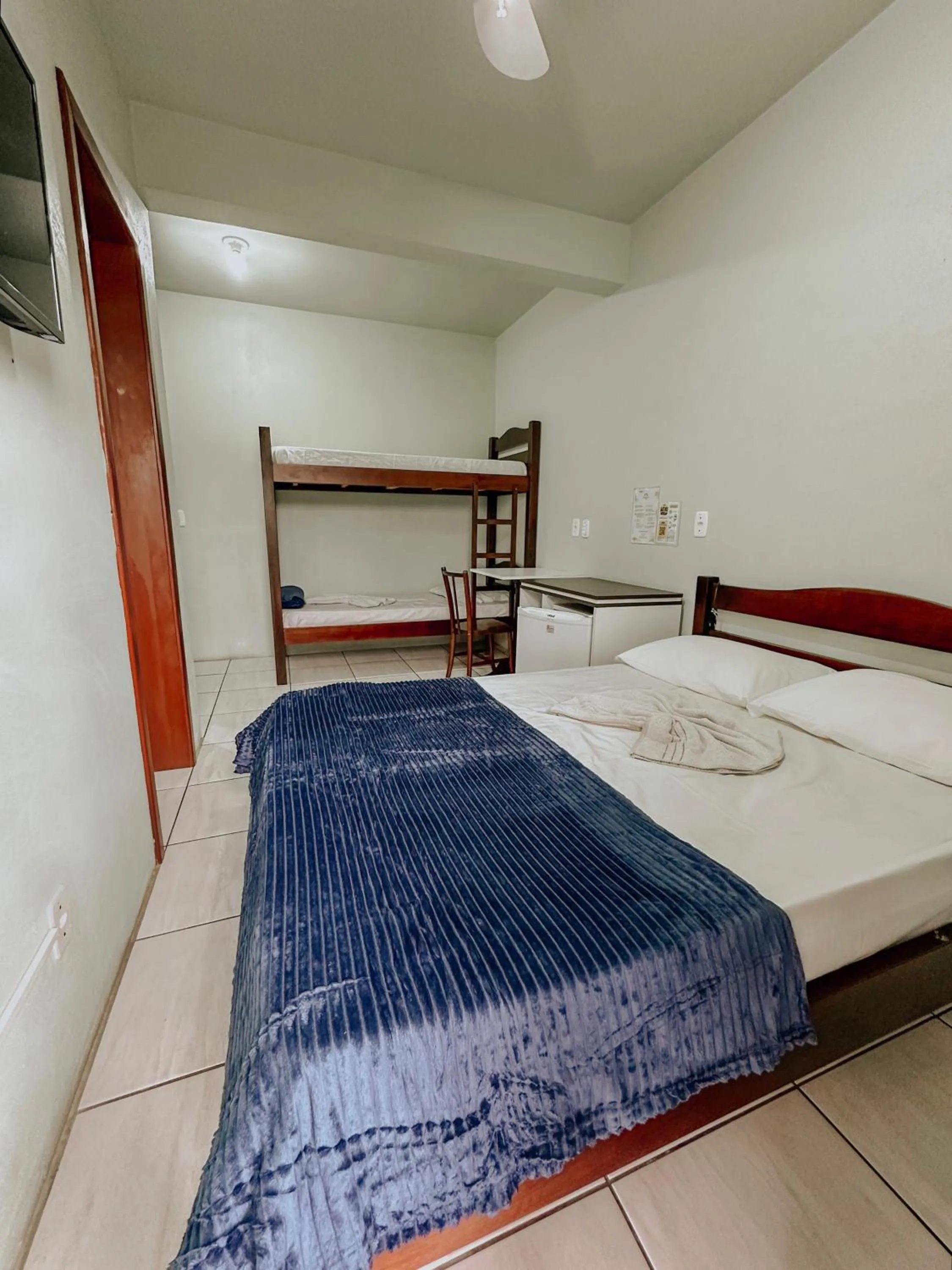 Bed in Hotel Girassol