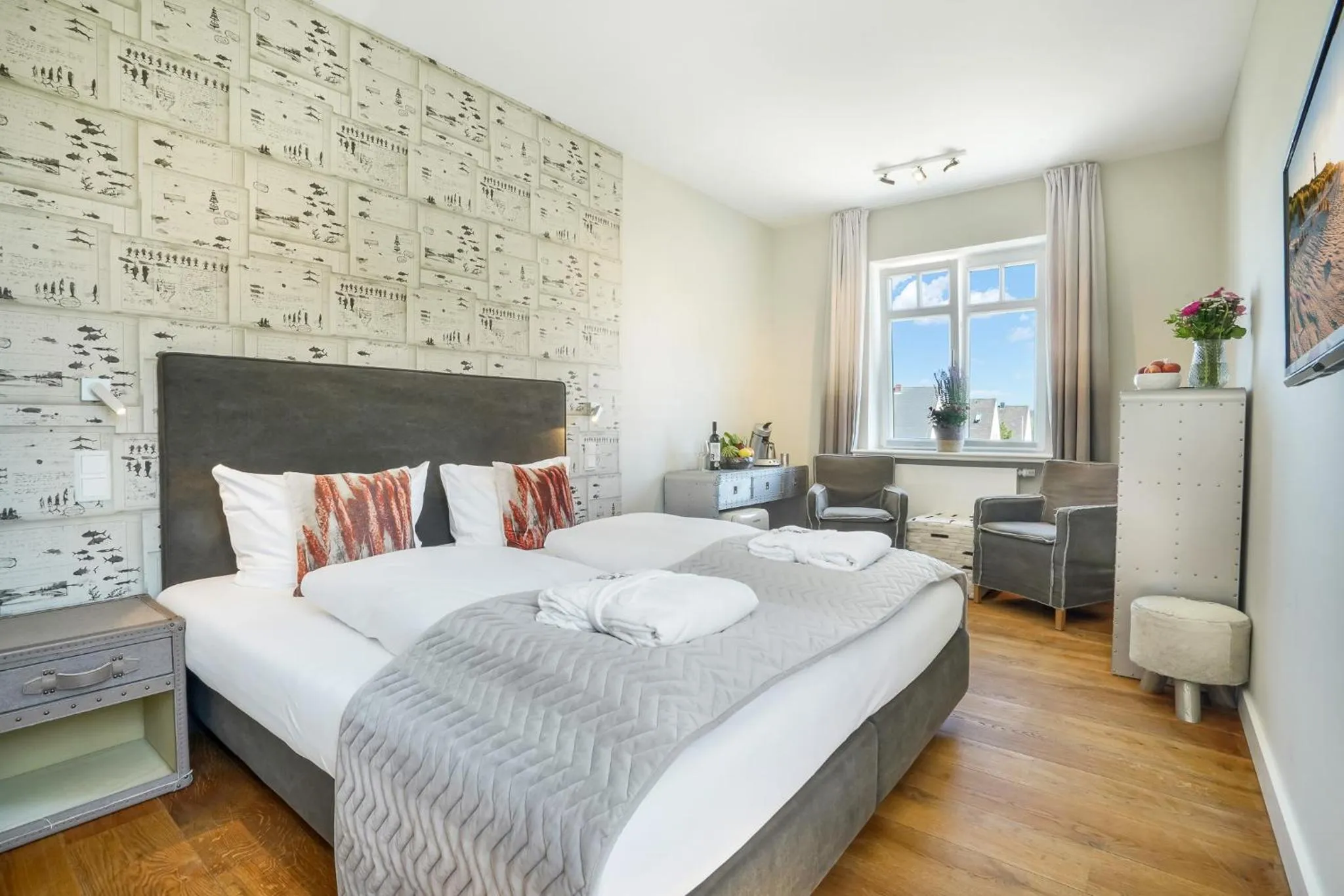 Bed in Das 54 Grad Nord - Apartments & More