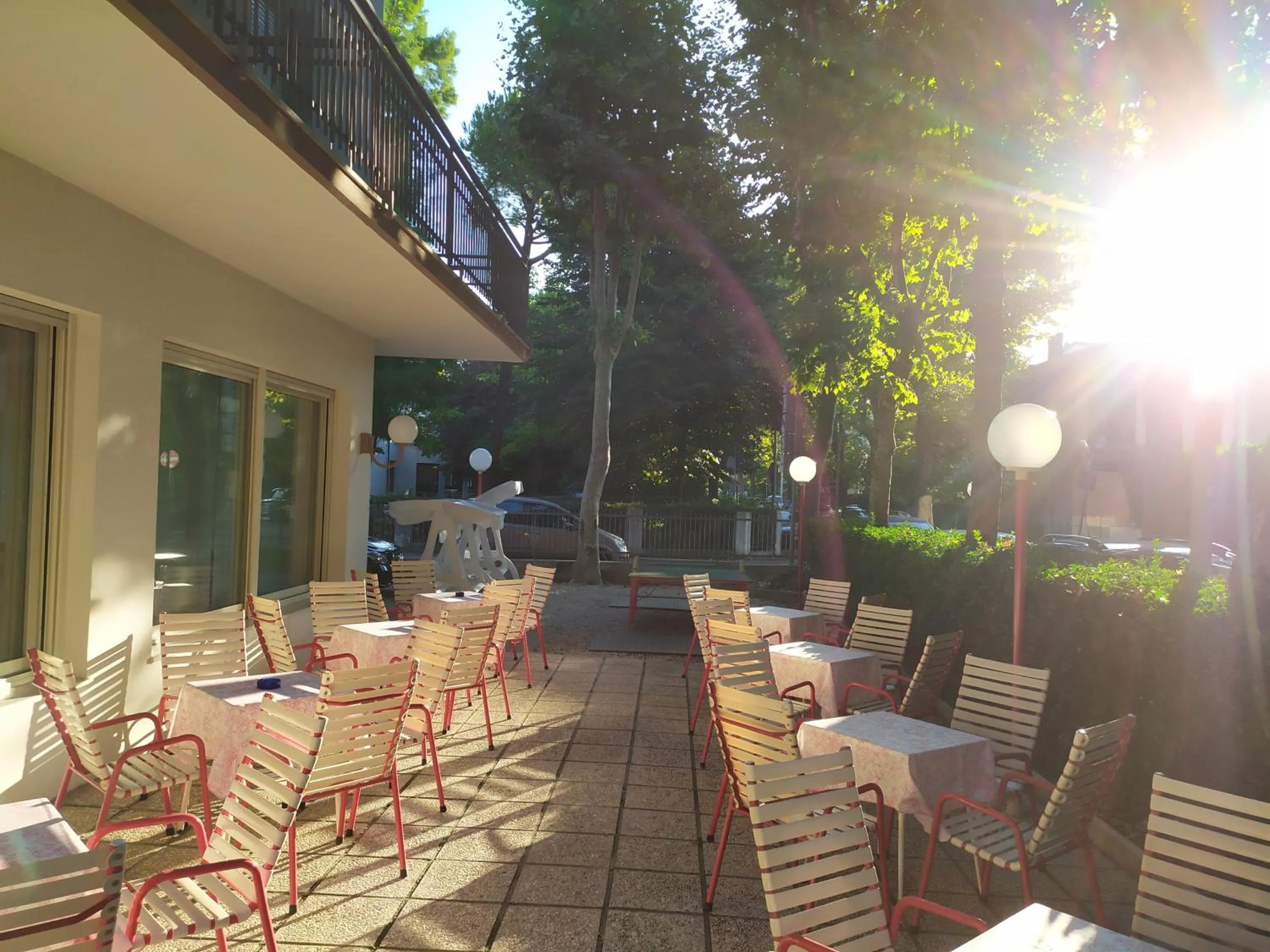 Garden view in Hotel Irene