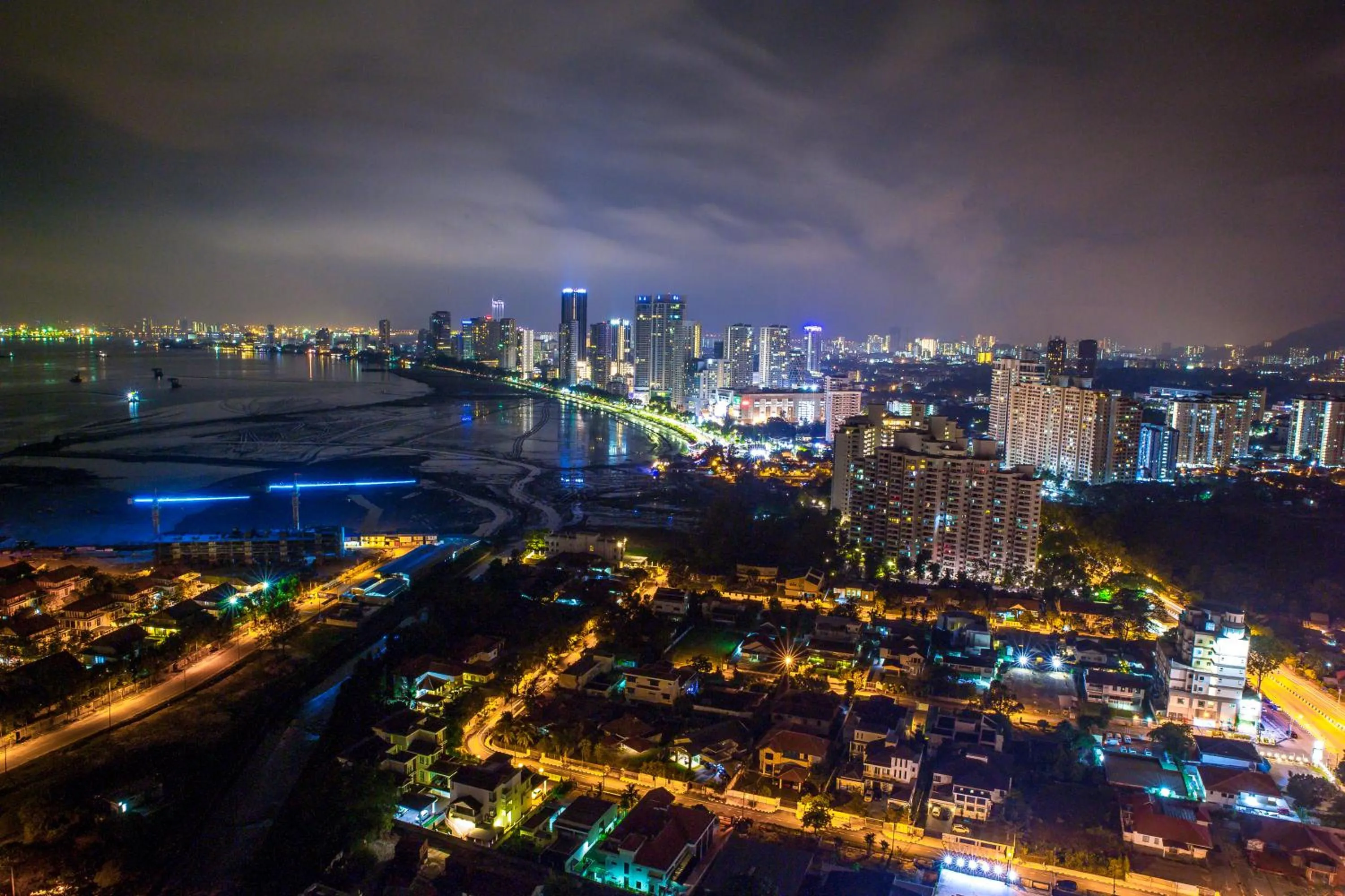 City view in Seaview Landmark Studio Homestay at Gurney 无敌海景套房