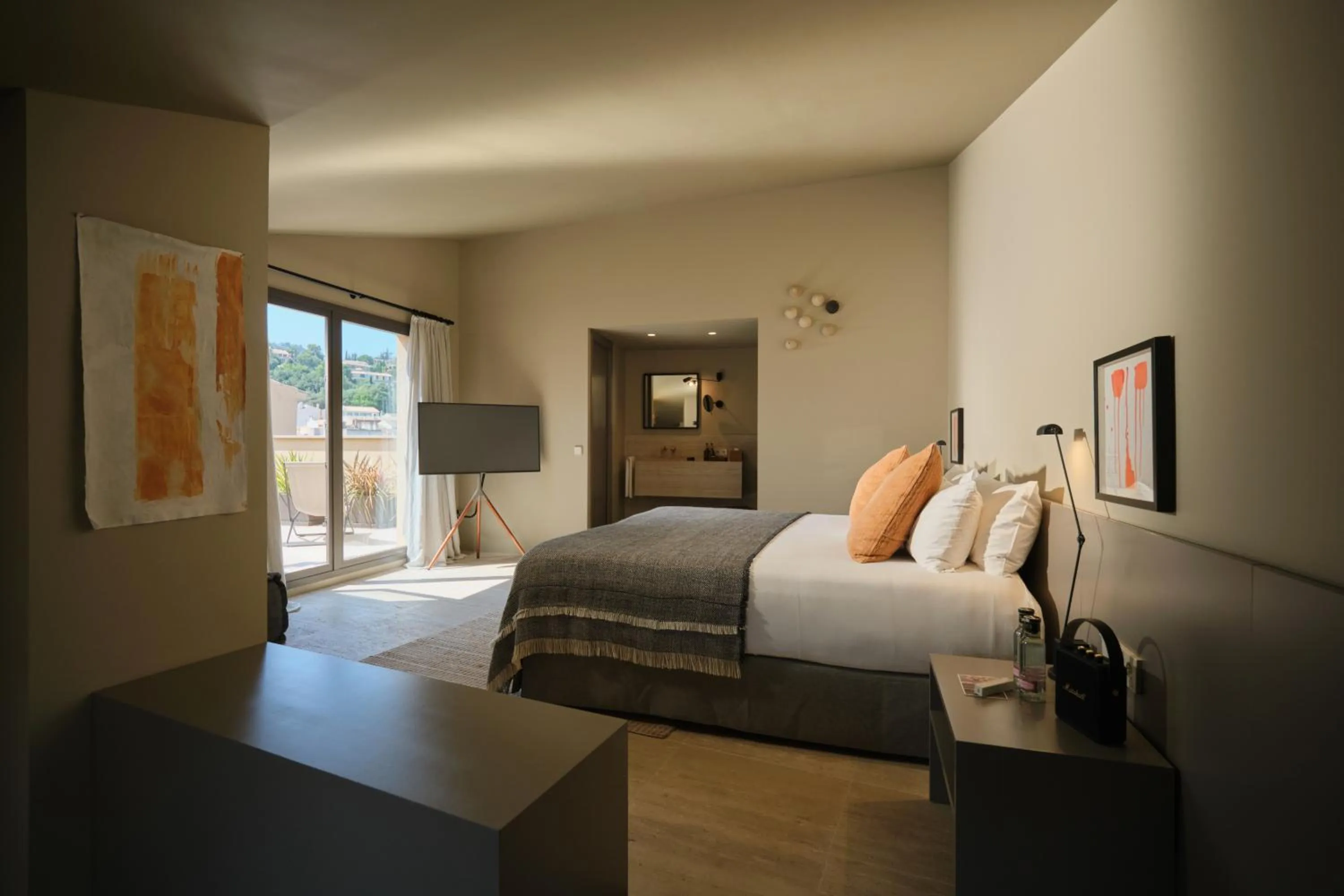 Bedroom, Bed in Can Aulí Luxury Retreat - Adults Only