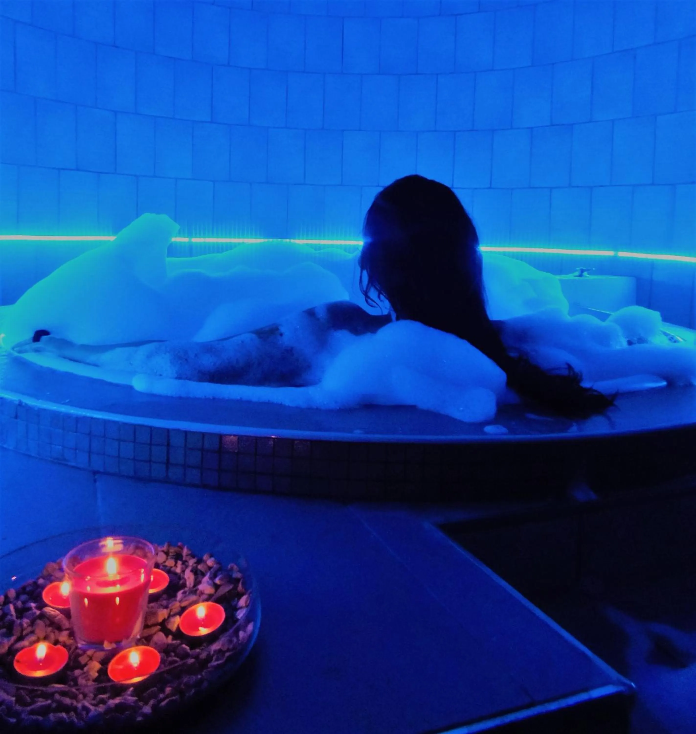 Hot Tub in Villa Cinque Pini