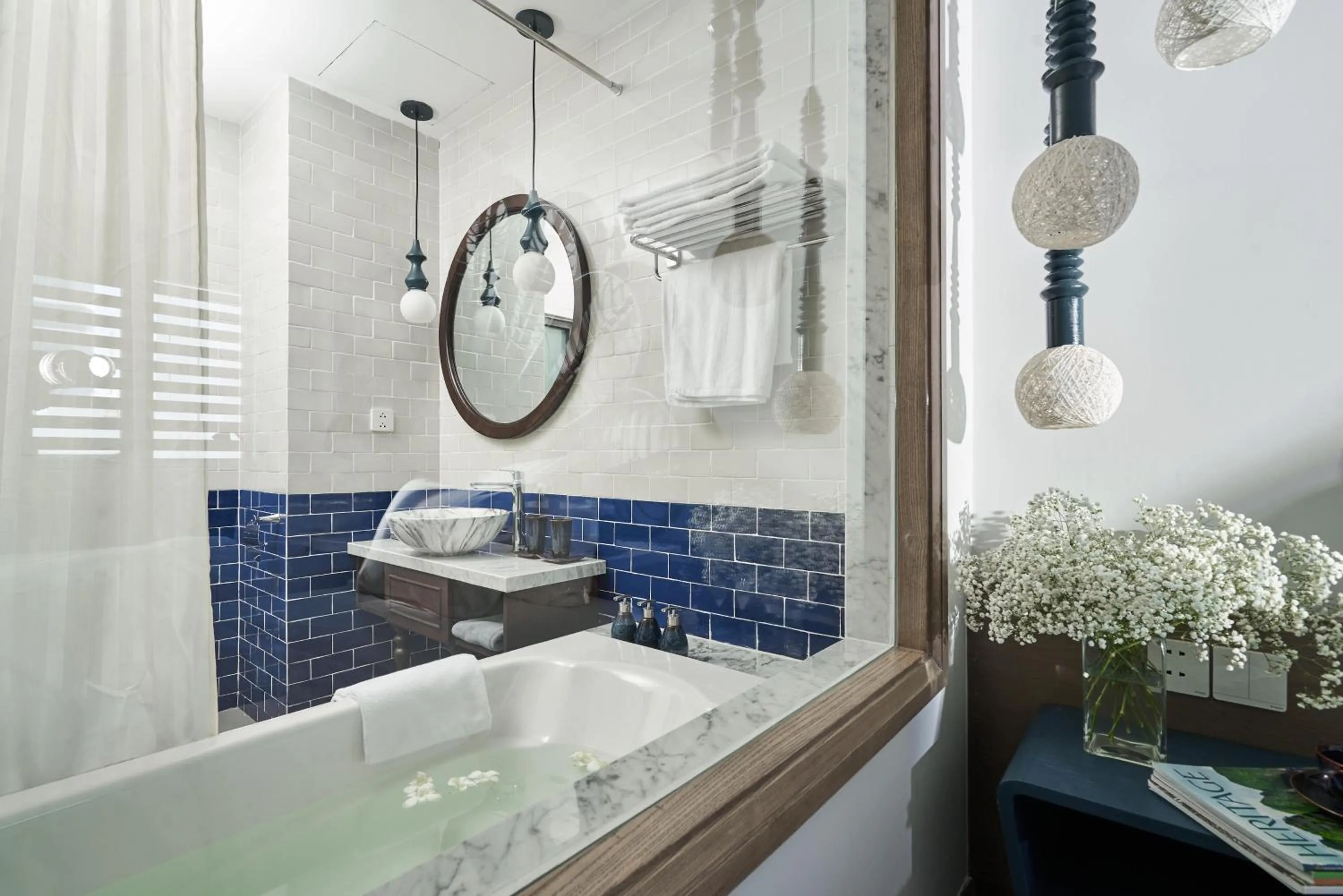 Bath in Sofiana My Khe Hotel & Spa - Rooftop Pool Bar - Free Craft Beer and 20 minute Spa per Room