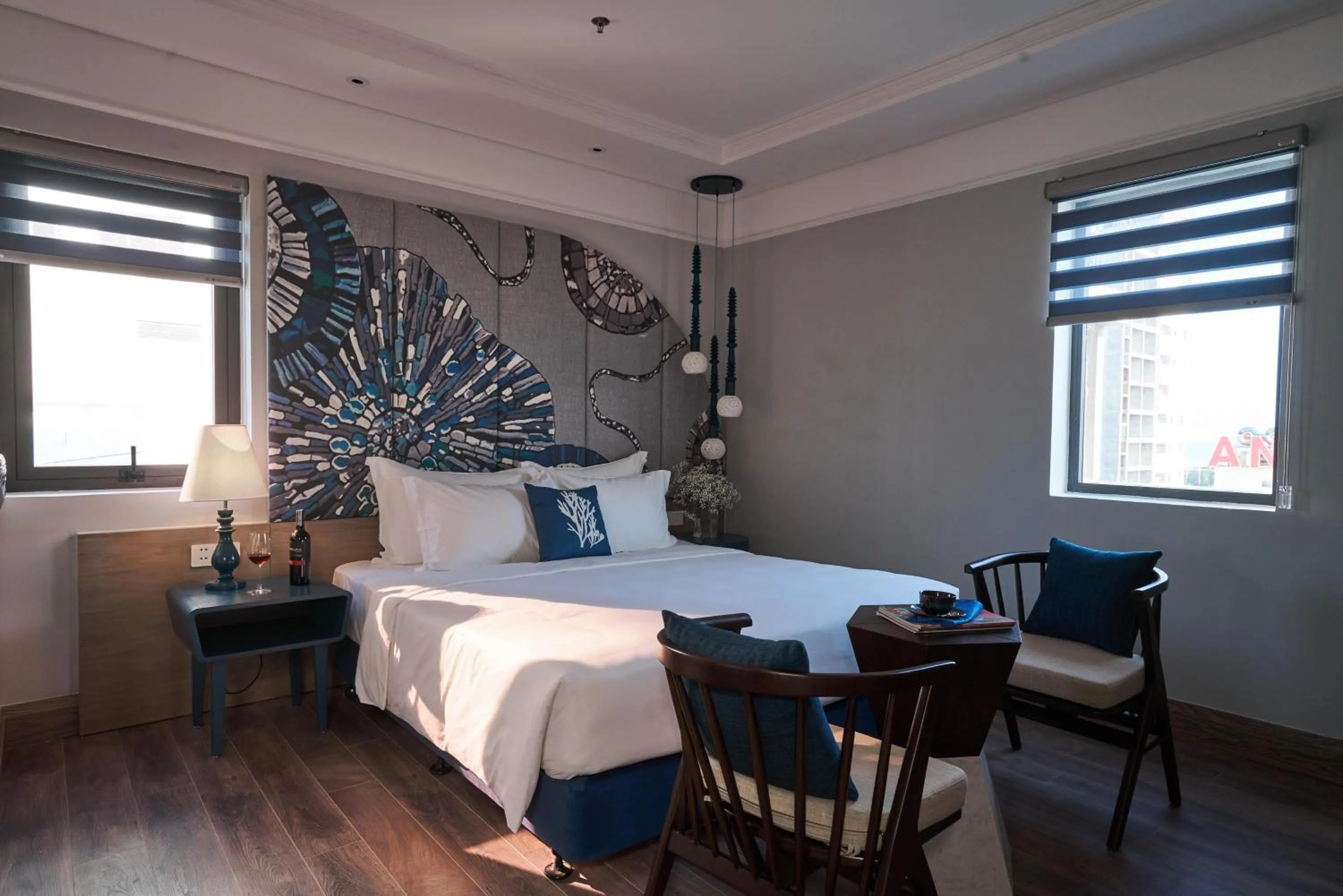 Photo of the whole room, Bed in Sofiana My Khe Hotel & Spa - Rooftop Pool Bar - Free Craft Beer and 20 minute Spa per Room