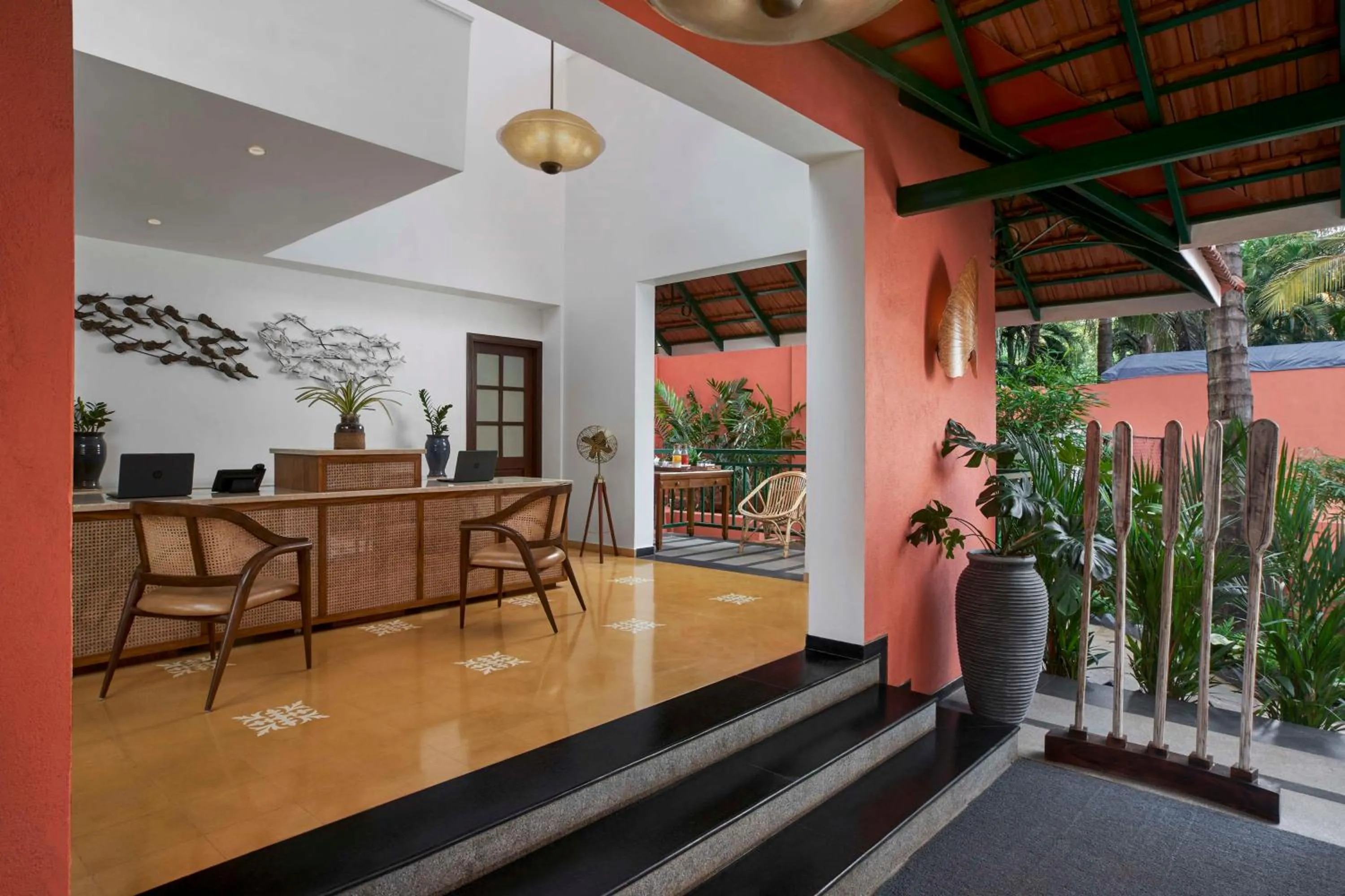 Lobby or reception in Mandrem Beach Resort, a member of Radisson Individuals Retreat