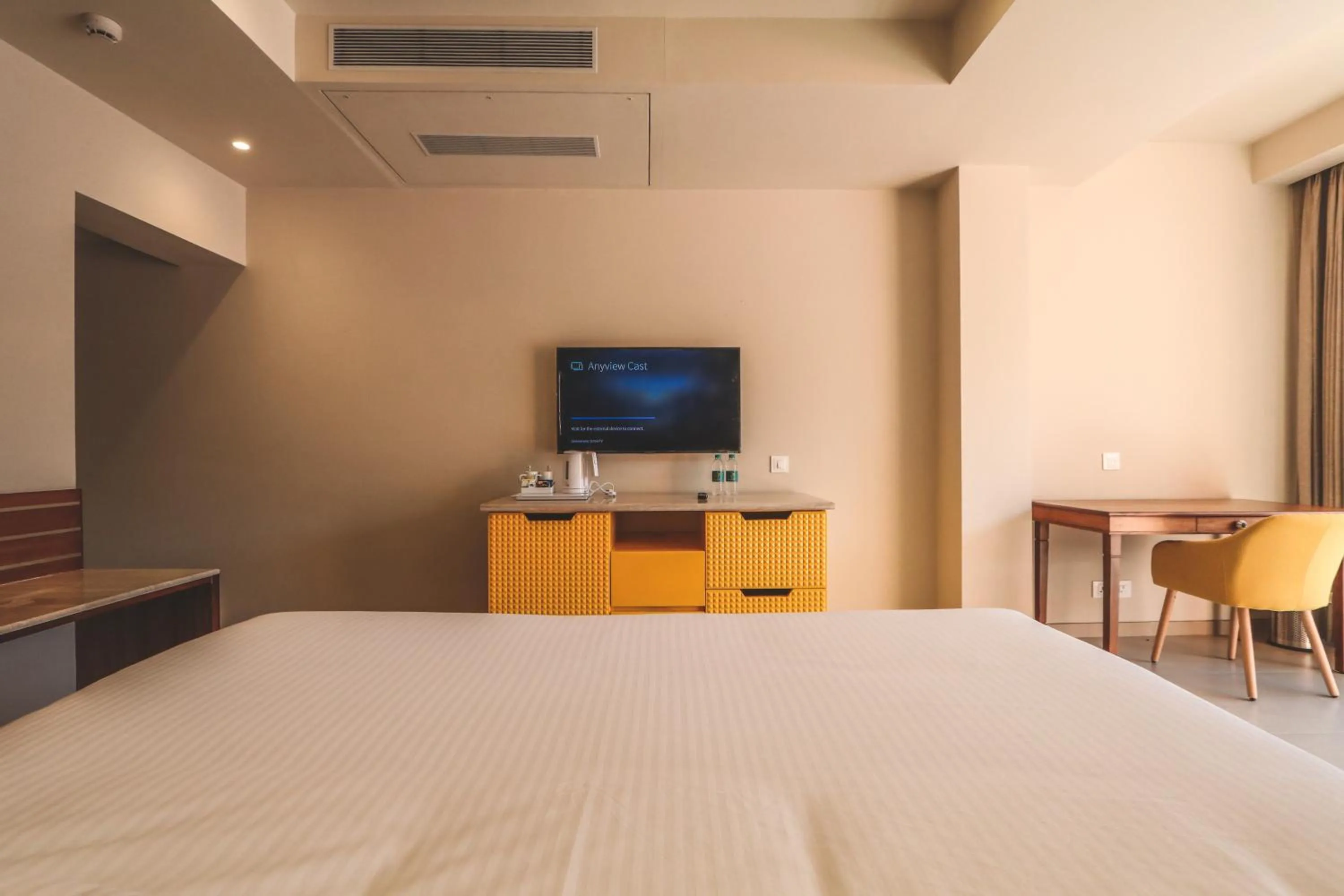 Bedroom, Bed in Mandrem Beach Resort, a member of Radisson Individuals Retreat