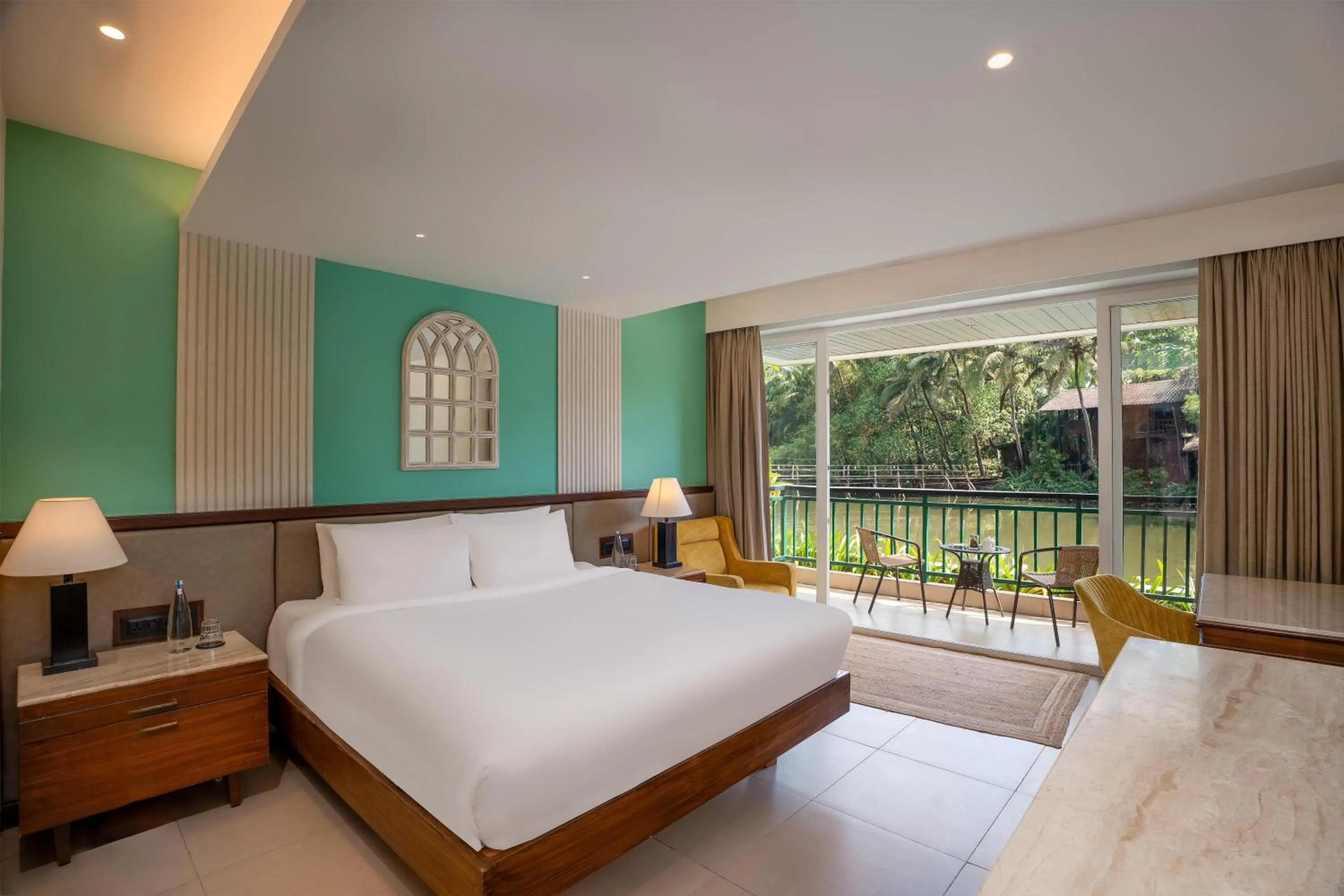 Bedroom, Bed in Mandrem Beach Resort, a member of Radisson Individuals Retreat