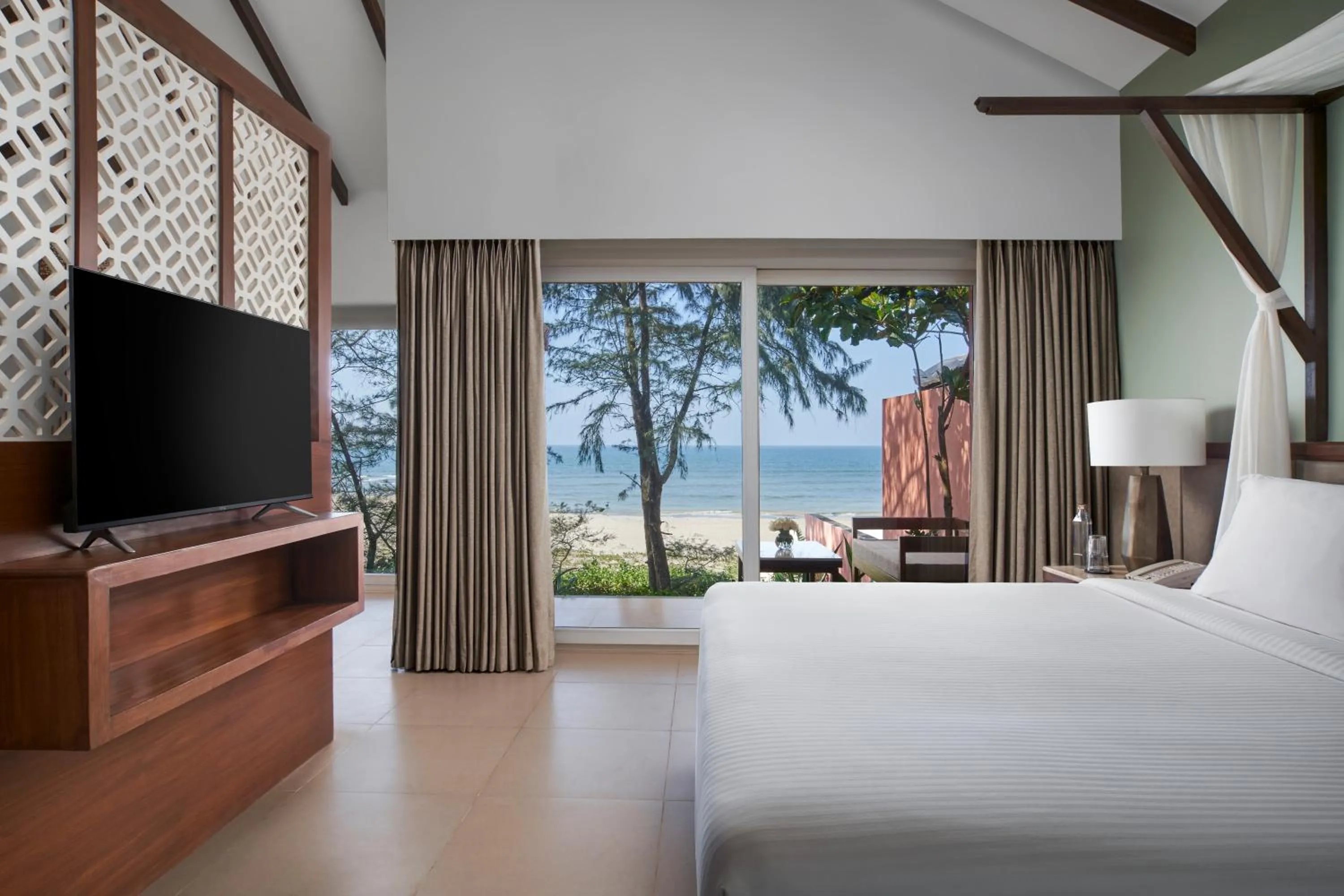 Bedroom, Bed in Mandrem Beach Resort, a member of Radisson Individuals Retreat