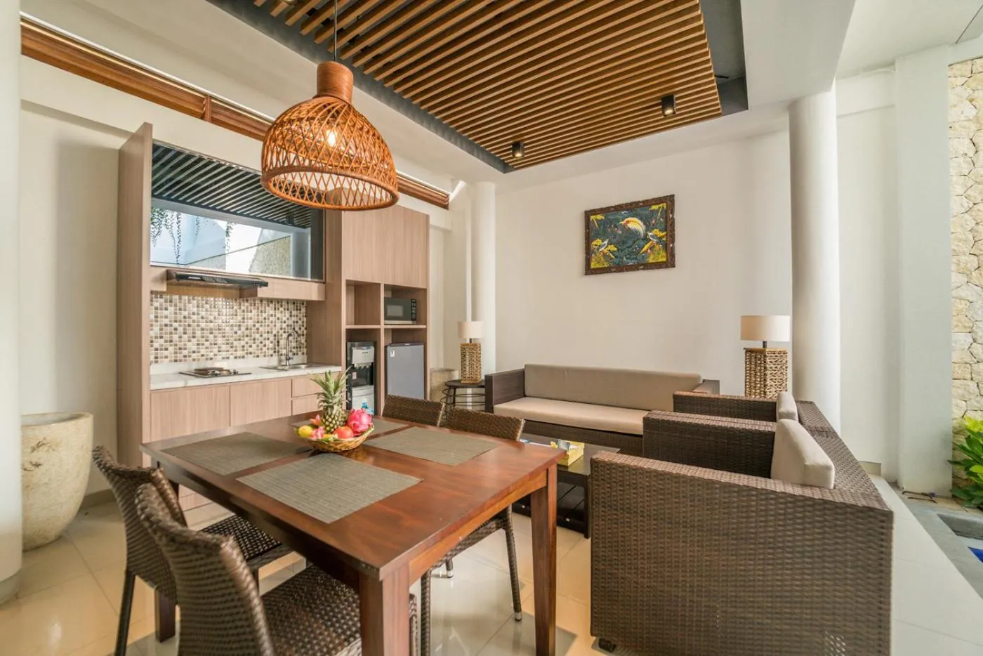 Living room in Ola Villas at Uluwatu Pecatu