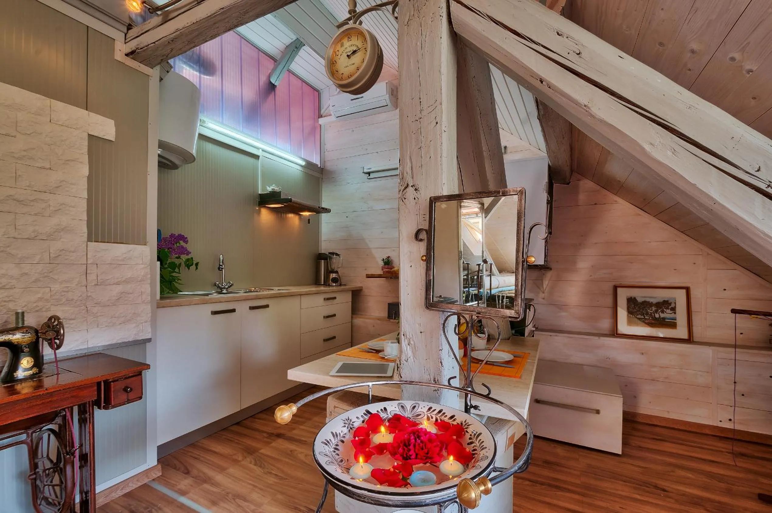 Kitchen or kitchenette in Anastasia Suites Zagreb