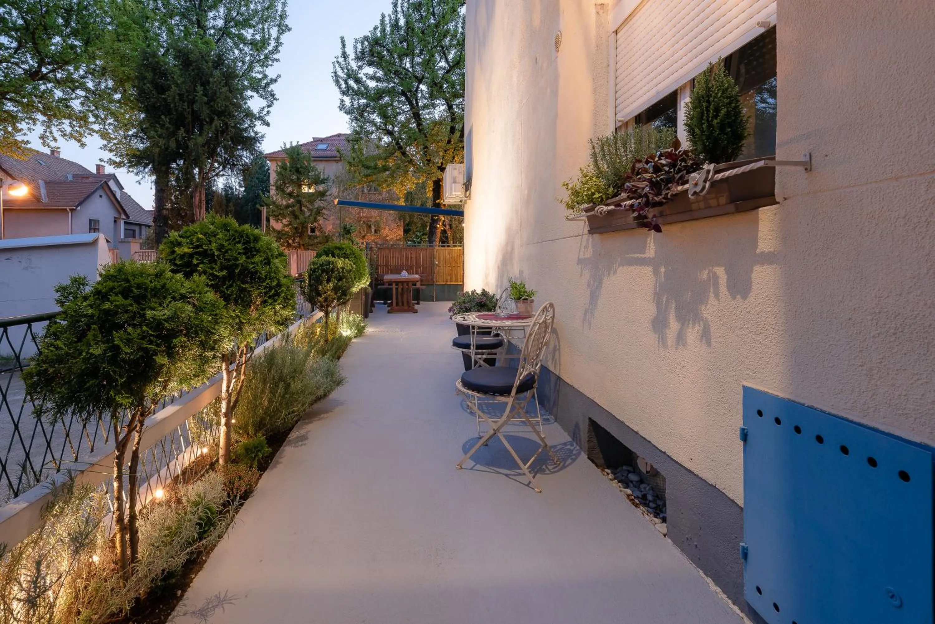 Patio in Anastasia Suites Zagreb