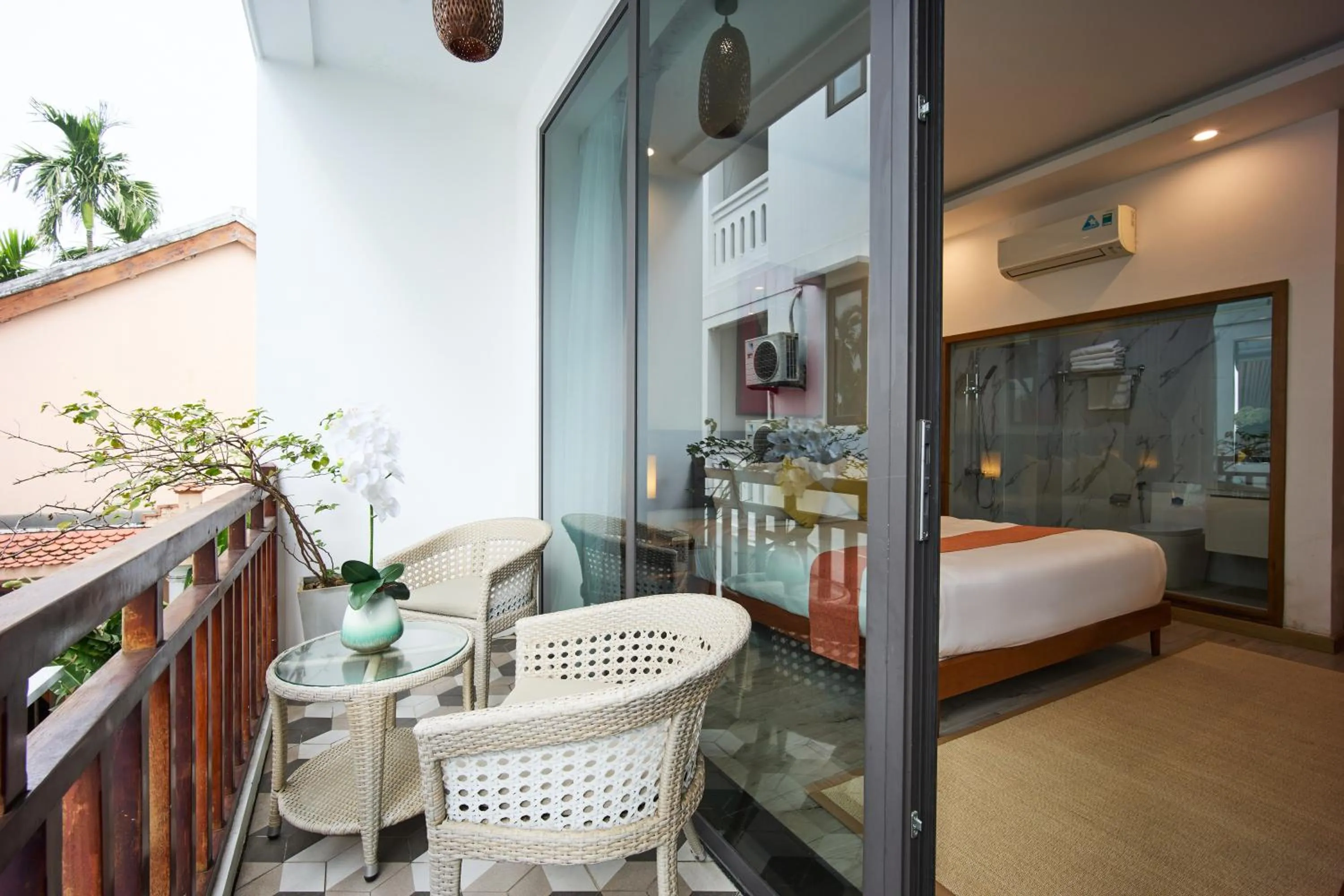 View (from property/room), Bed in Chieu Ha Village Riverside - Hoi An