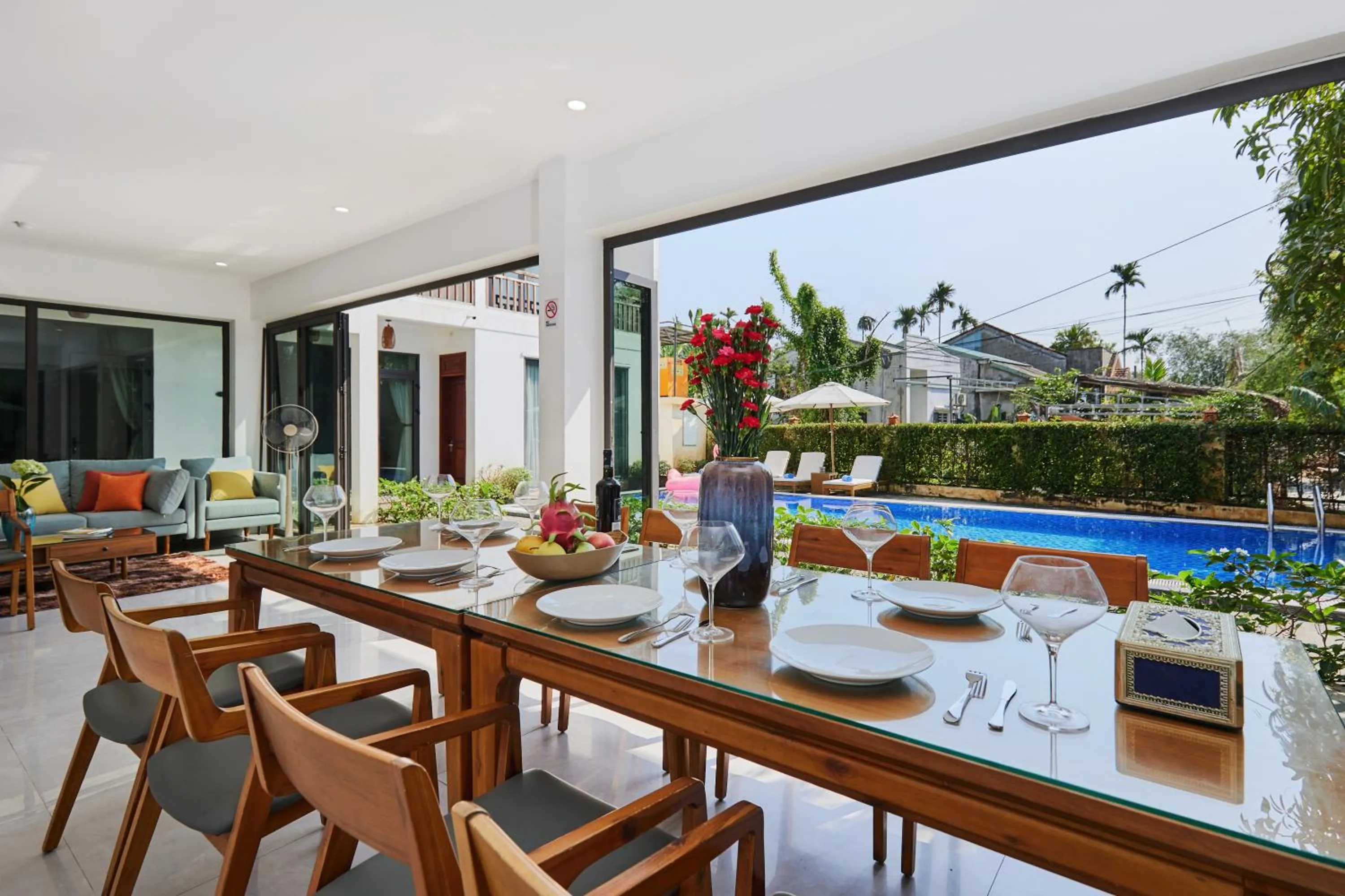 Dining area in Chieu Ha Village Riverside - Hoi An