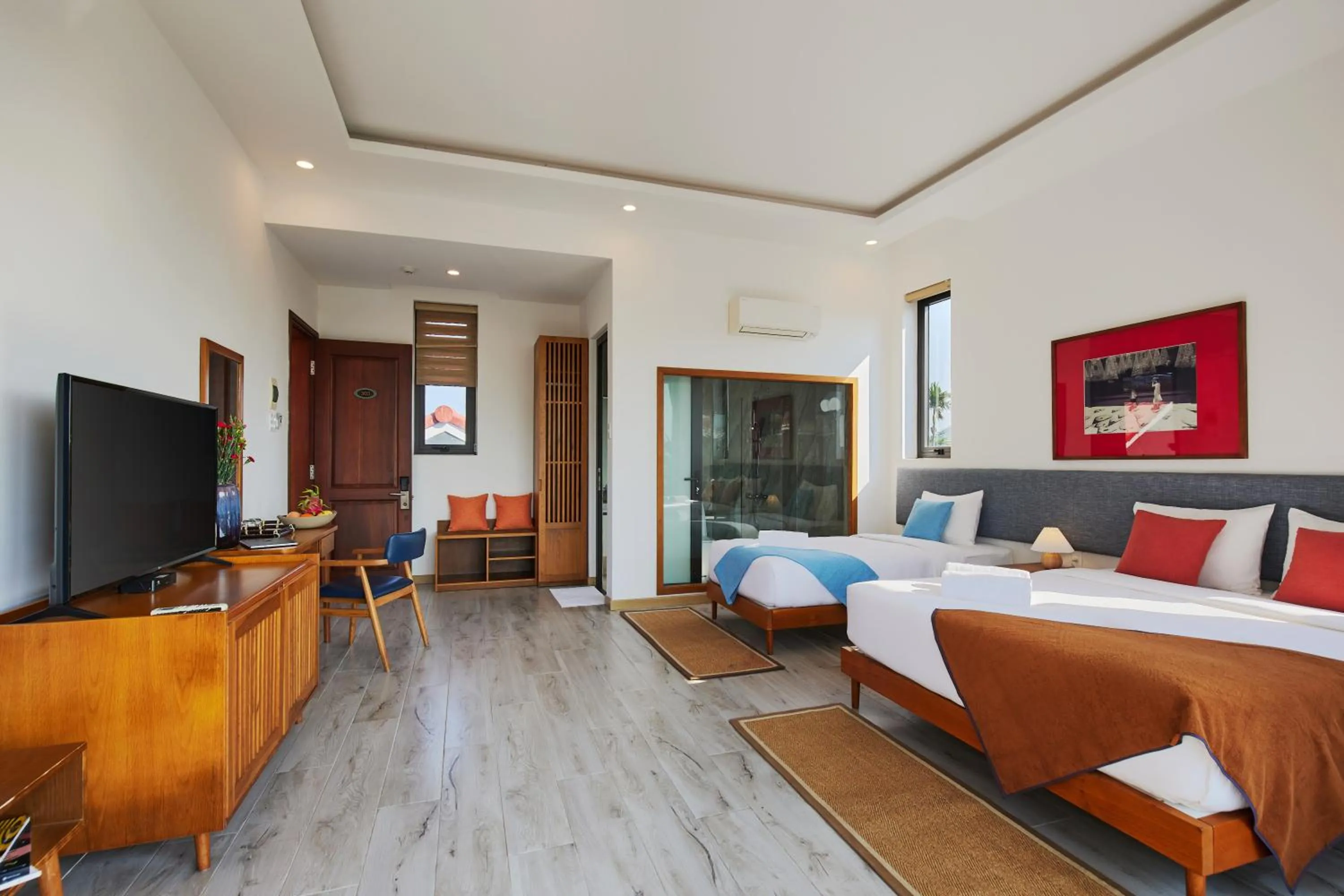 Shower, Bed in Chieu Ha Village Riverside - Hoi An