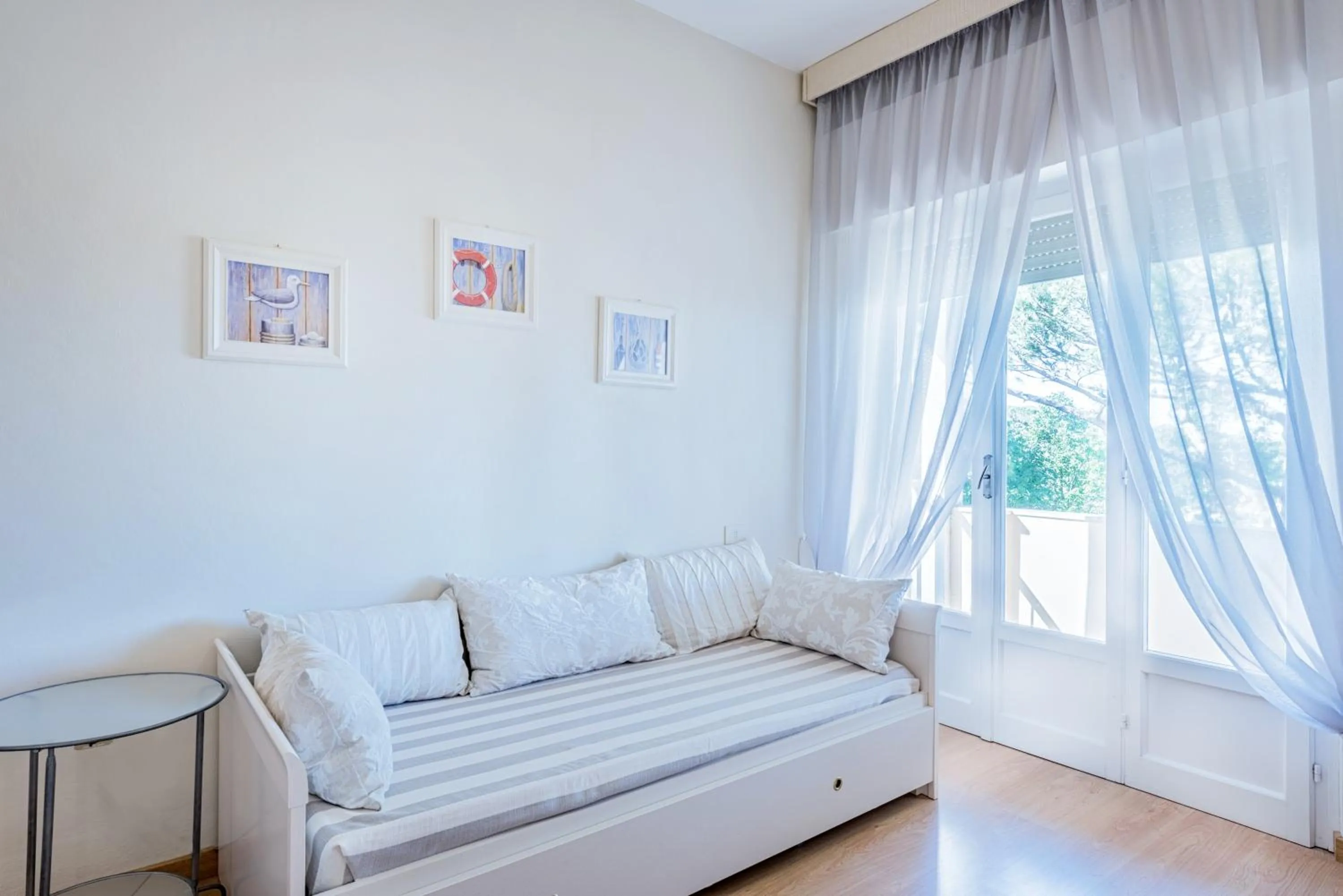 Bed in Hotel Andreaneri