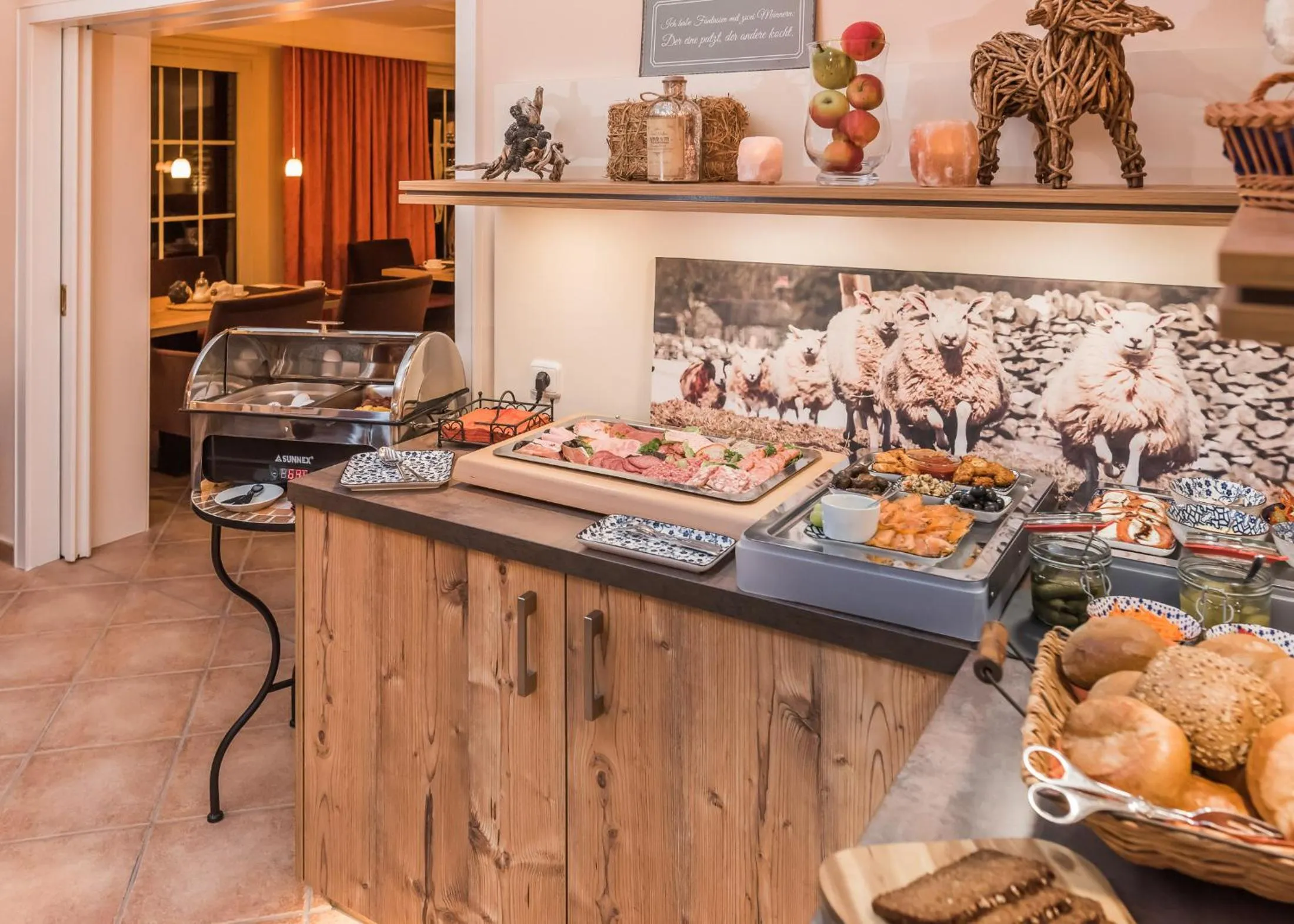 Continental breakfast in Hotel Pension Fortuna